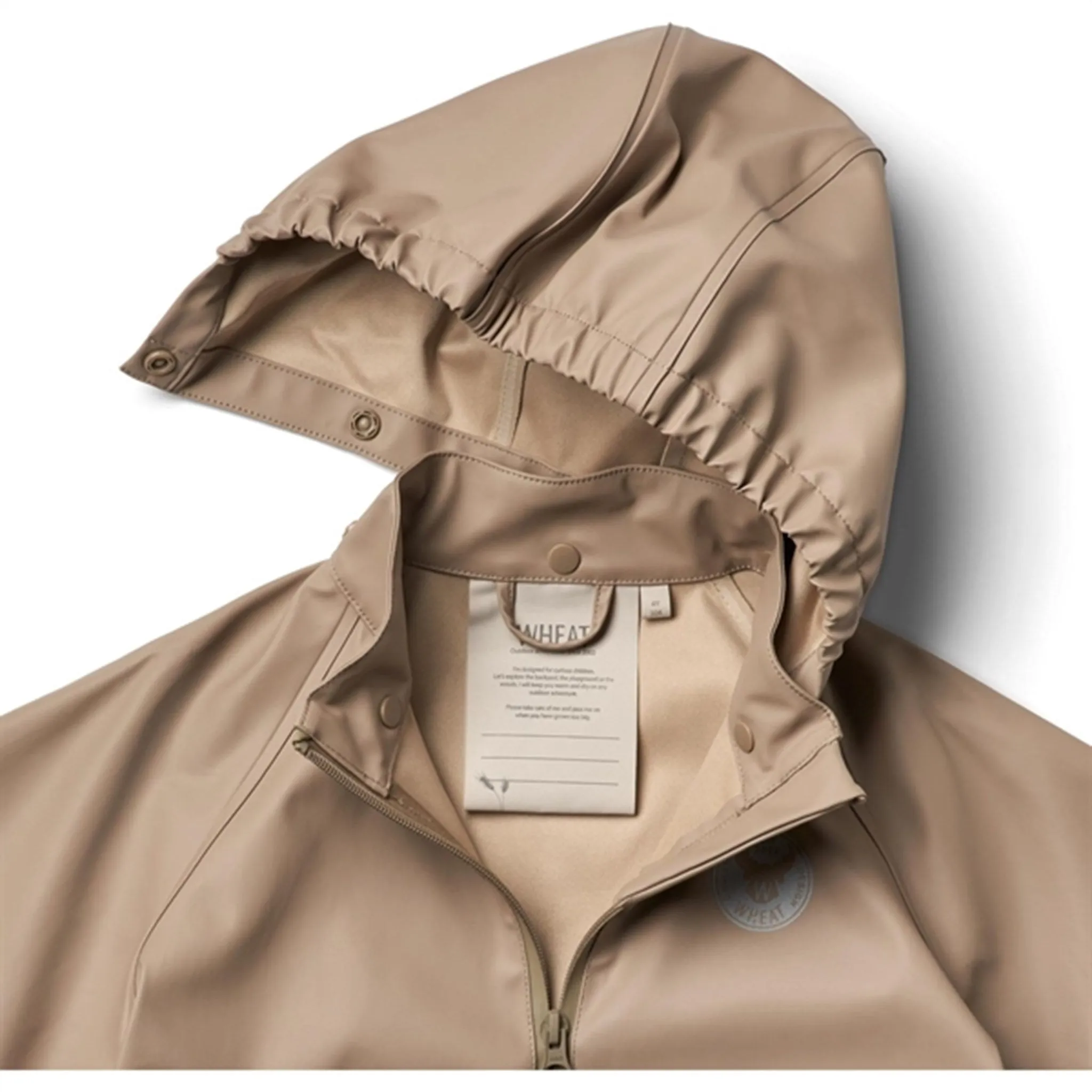 Wheat Rain Jacket Charlie Beige Stone Seasonal Wear Storm Comfort