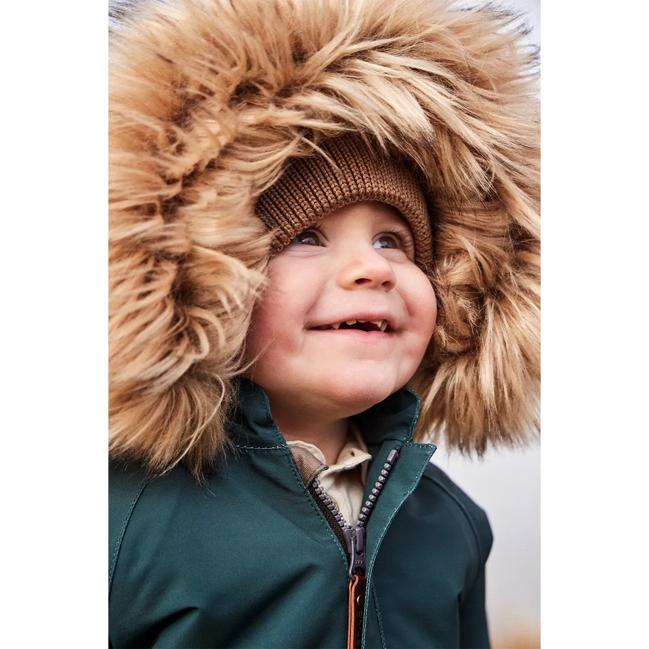 En Fant Green Gables Snowsuit w. Fake fur Draped-Style Figure-Skimming