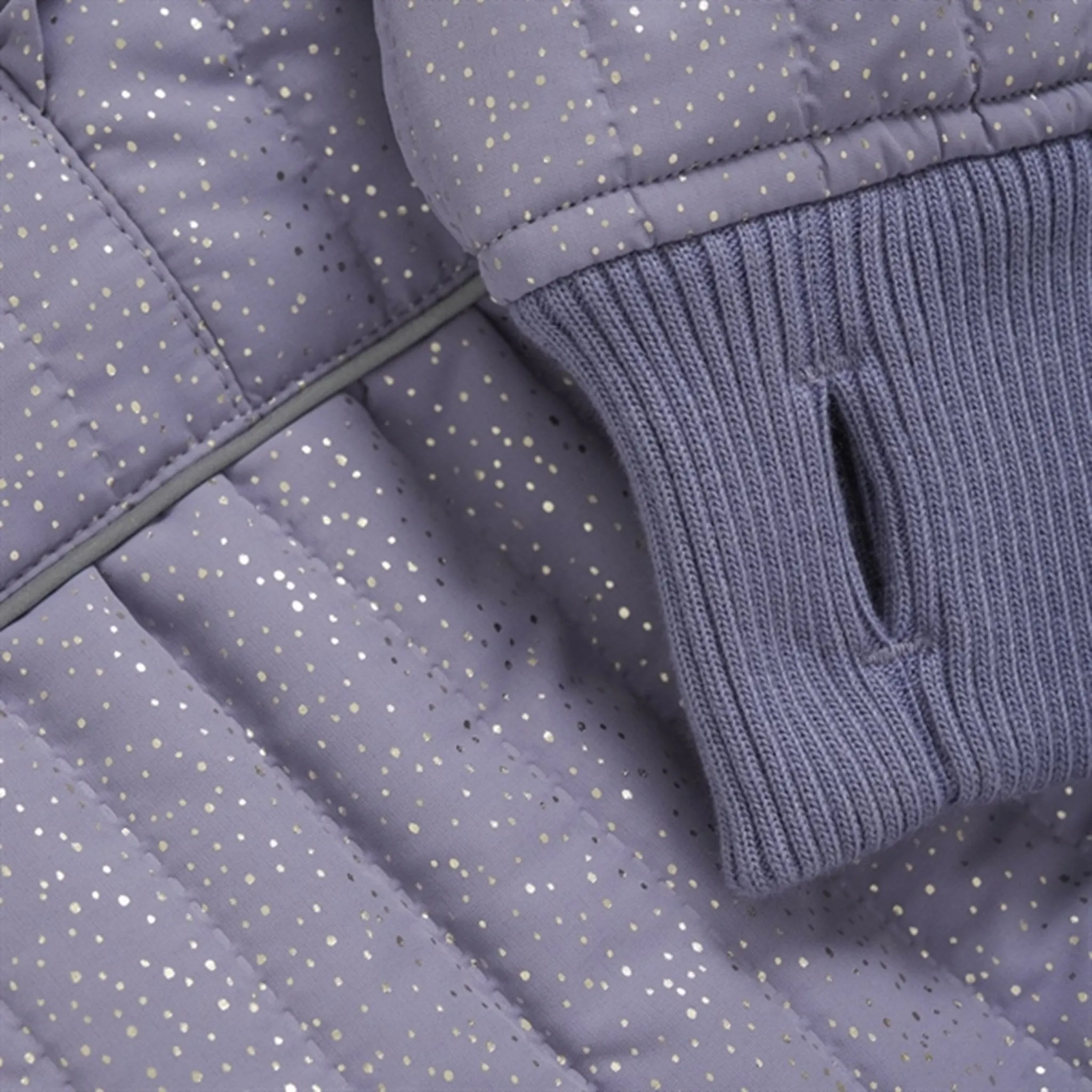 En Fant Thermal Set Glitter Silver Bullet Relaxed-fit top