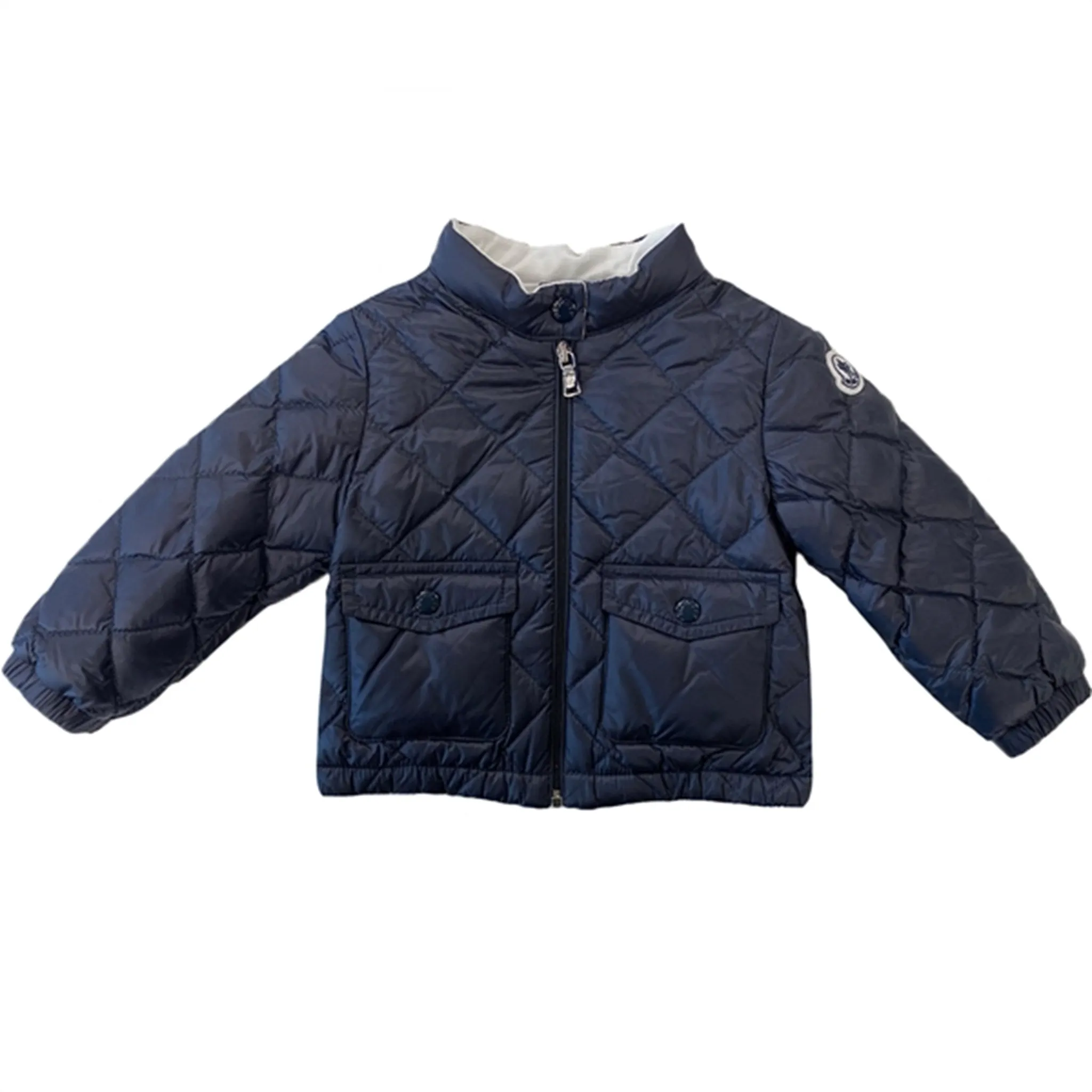 Moncler Binic Giubbotto Jacket Navy Stylish formal blouse