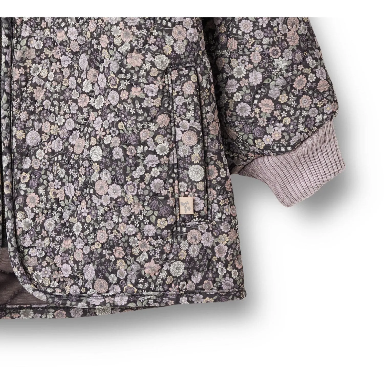 Wheat Black Sea Flowers Thermo Jacket Thilde Casual outing blouse Feminine button-down shirt