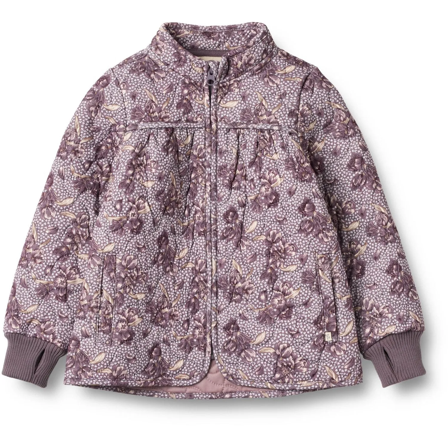 Wheat Lilac Tulips Thermo Jacket Thilde UV-Resistant Machine-washable