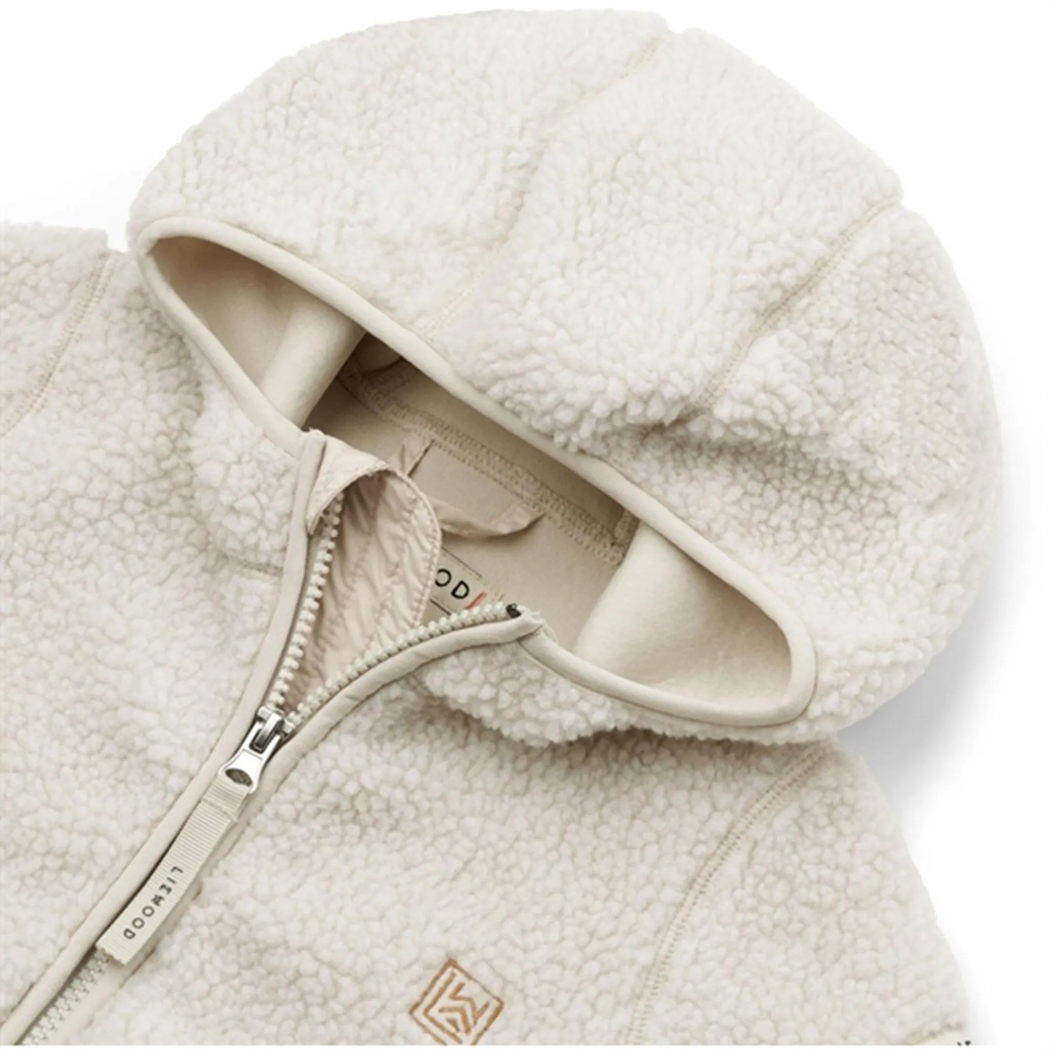 Seamless Edging Check Liewood Leopard/Sandy Mara Pile Embroidery Jacket