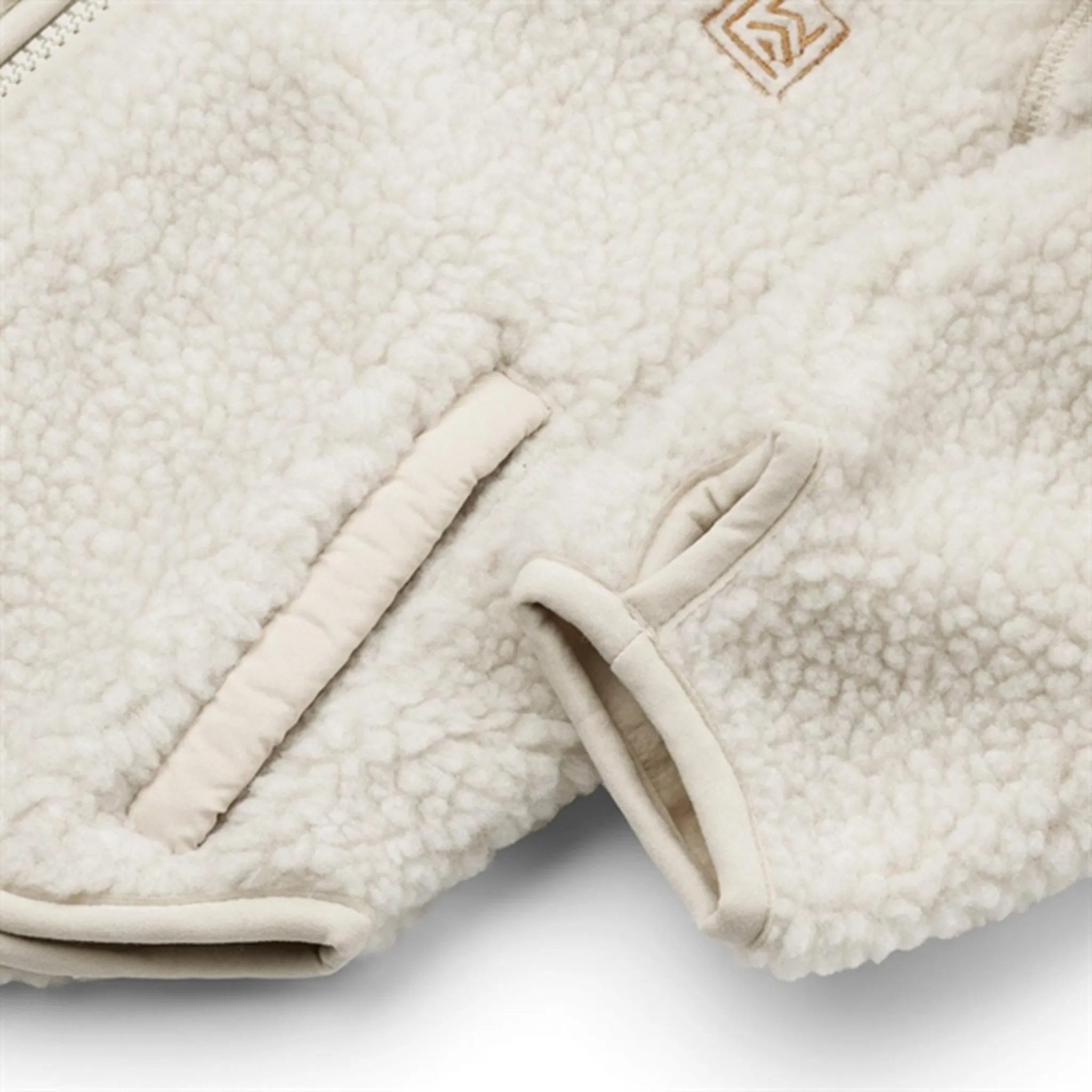 Laser Cut Perforations Liewood Leopard/Sandy Mara Pile Embroidery Jacket