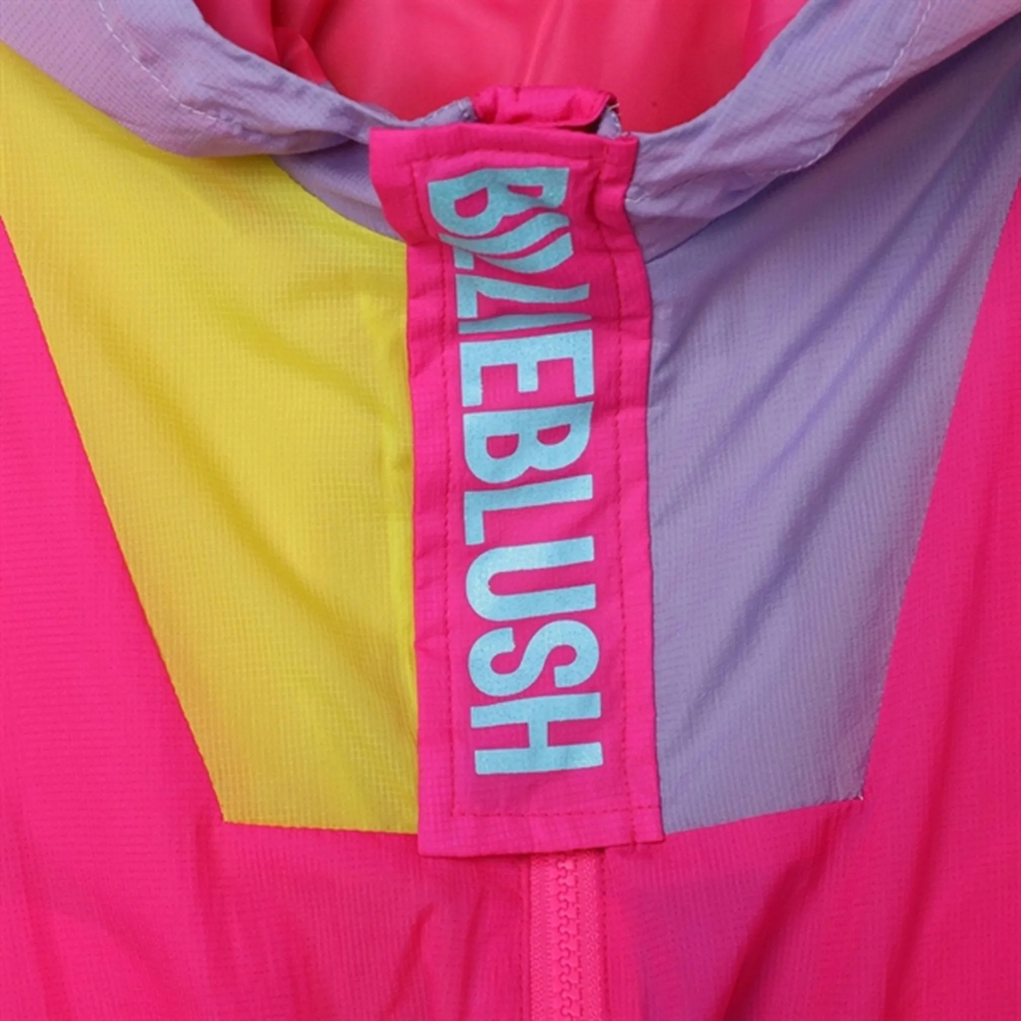 Ergonomic Stitching Billieblush Malabar Fluorescent Hooded Windbreaker