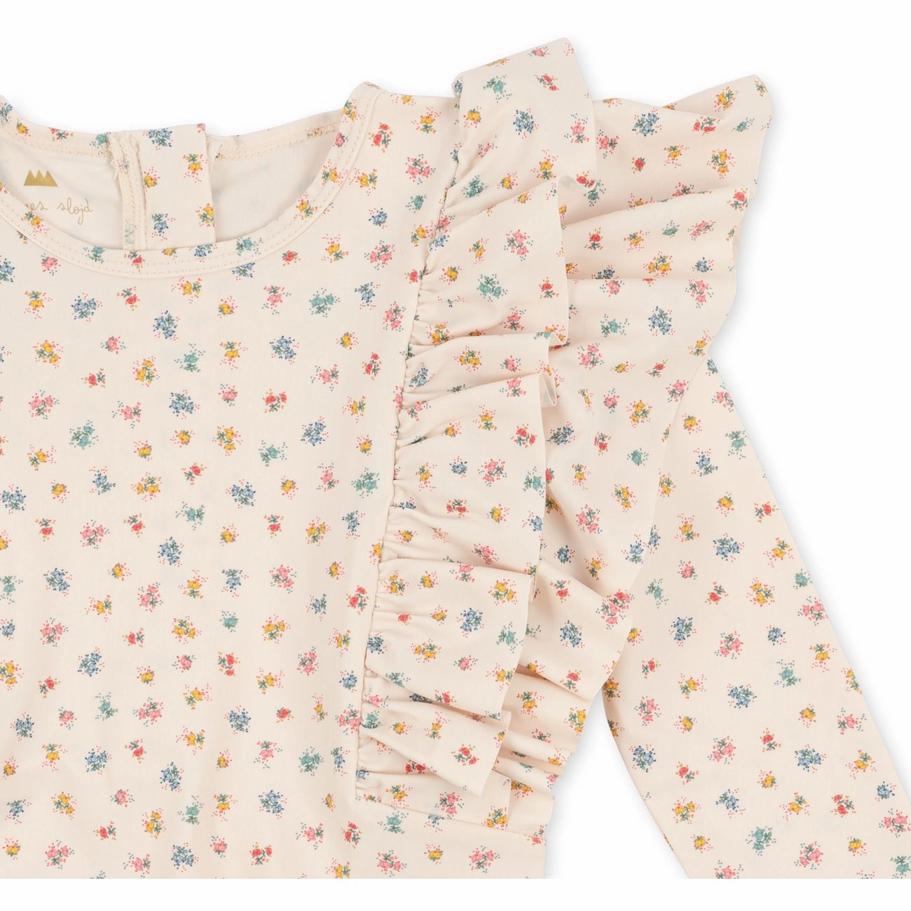 Flexible Core Panels Colorfast Technology Konges Sl?jd Manuca Frill Swim Onesie Bloomie Sprinkle