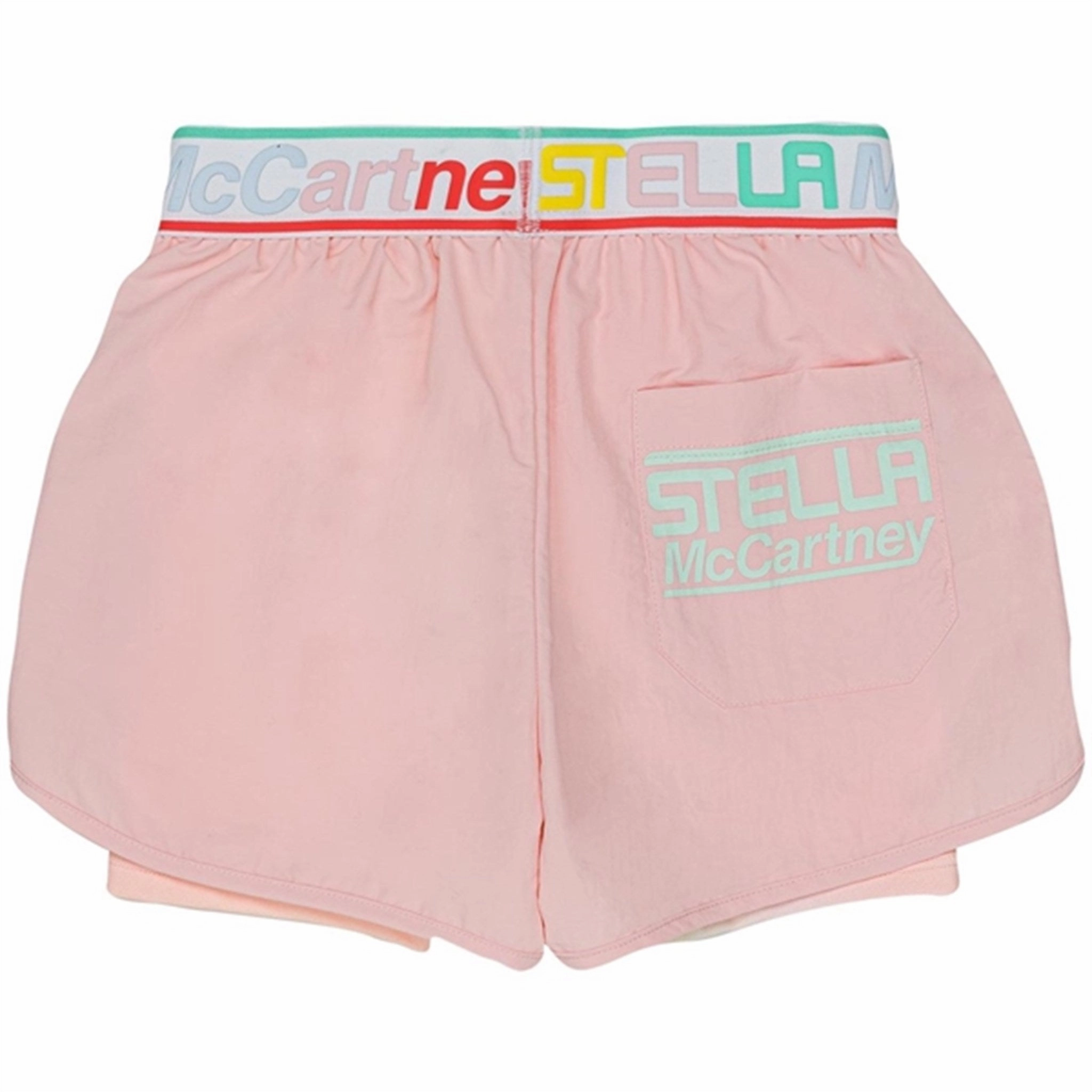 Zipper pockets Tailored Fit Stella McCartney Pink Sport Shorts