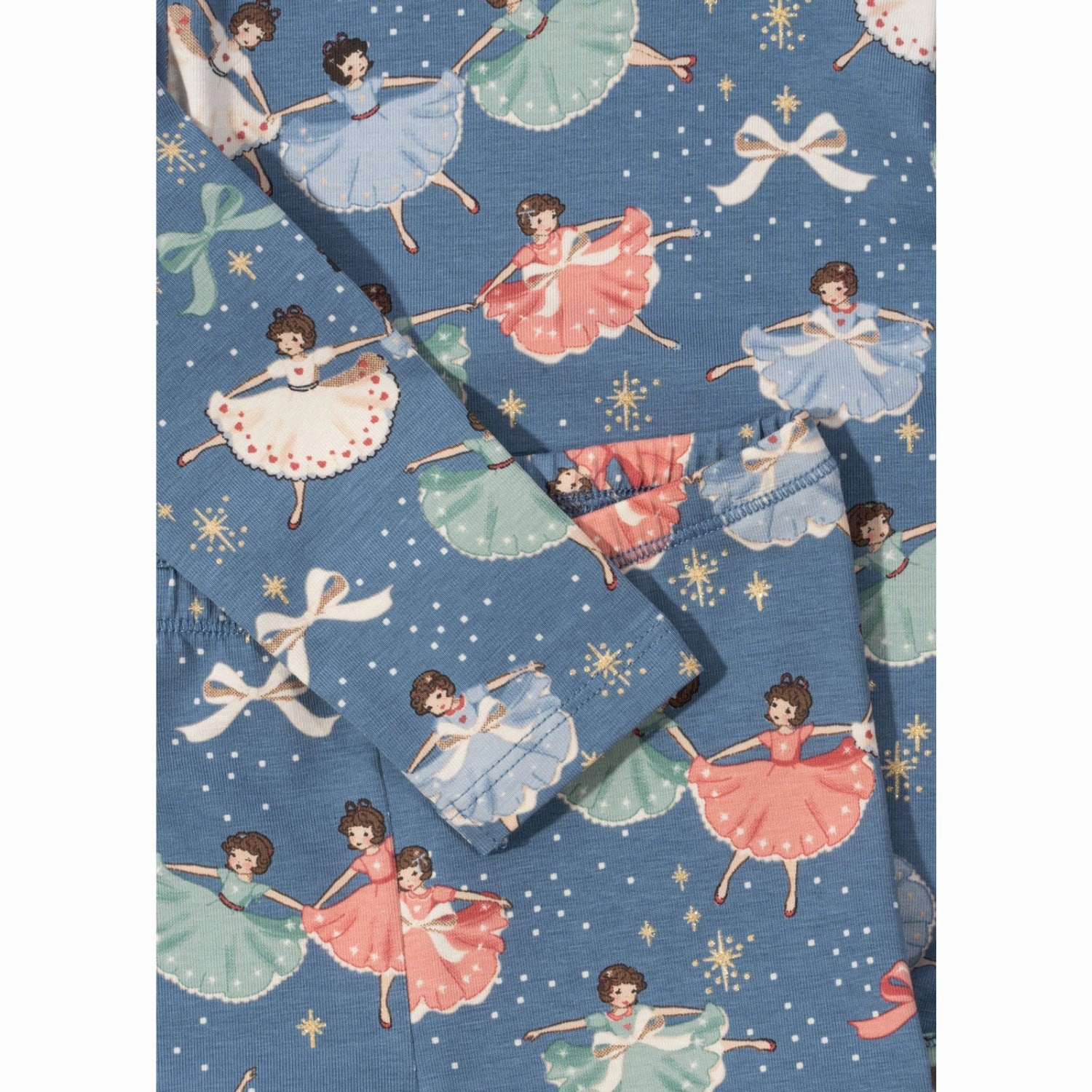 Sleep In Wear Chill Fit Konges Sl?jd Snow Bow Ballerina Basic Bodysuit Ls/Pants Set Gots