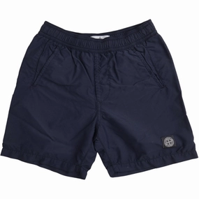 Stone Island Navy Blue Shorts Subtle Charm