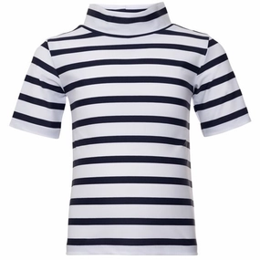 Petit Crabe White/Blue Turtleneck Tee K/? Outdoor Style