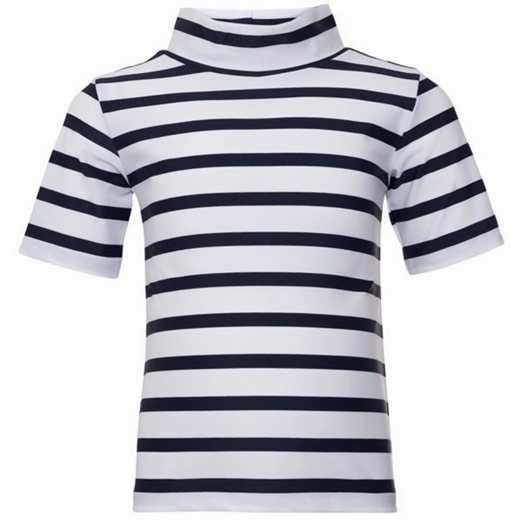 Petit Crabe White/Blue Turtleneck Tee K/? Outdoor Style