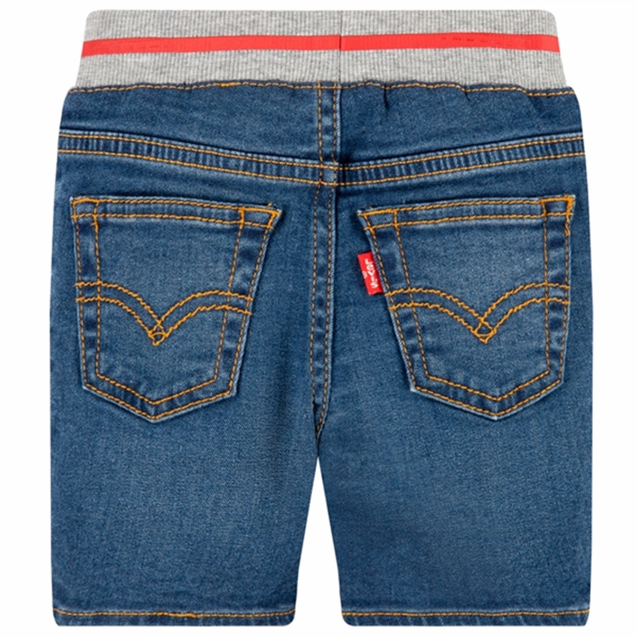 Levi's Pull-On Ribbed Shorts Blue souvenir choice Style Basic