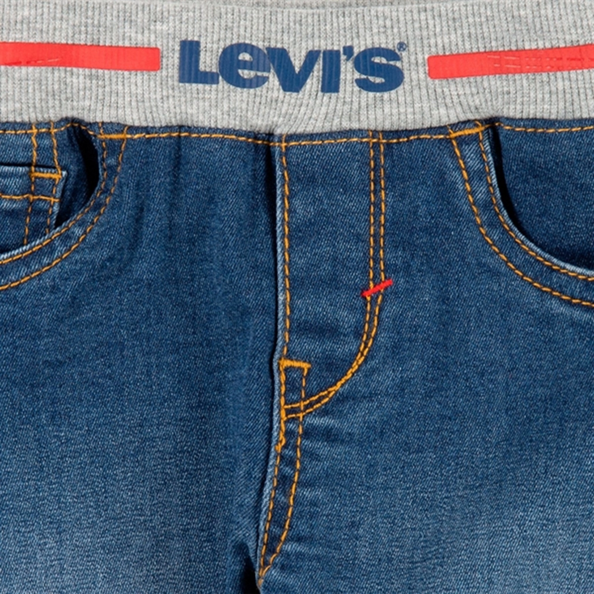 Layer Ready Levi's Pull-On Ribbed Shorts Blue