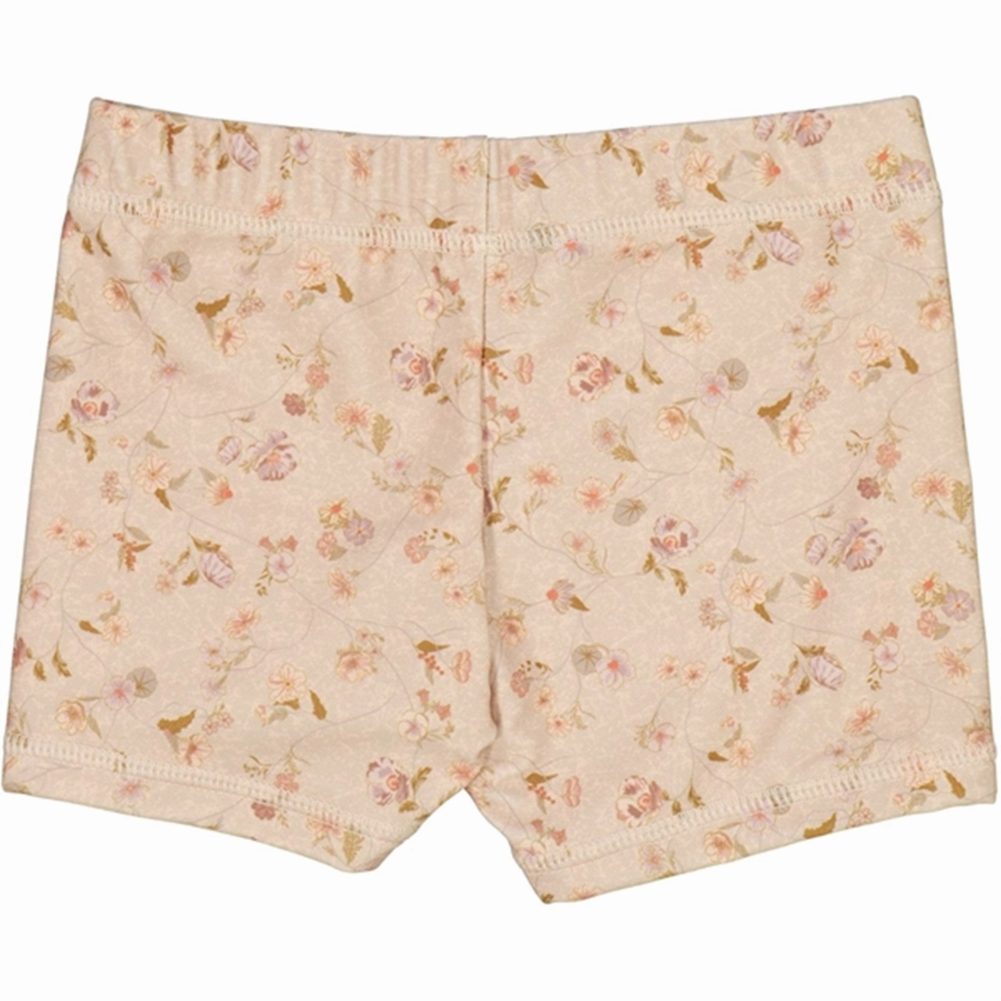 Wheat Purple Poppy Flowers Niki Swim Pants Shelf Bra Design Anti Slip Waistband