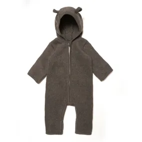 Soft fabric top Huttelihut Pram Suit Ears Cotton Fleece Mushi Cot Fleece Brown