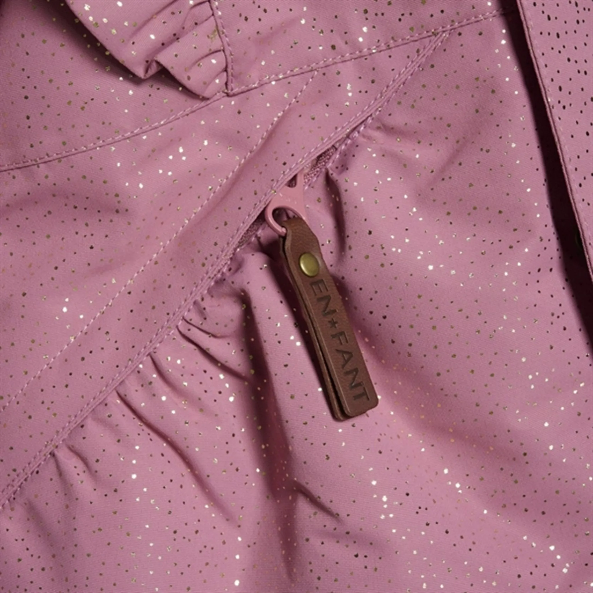 En Fant Jacket Glitter Mesa Rose Breathable Material