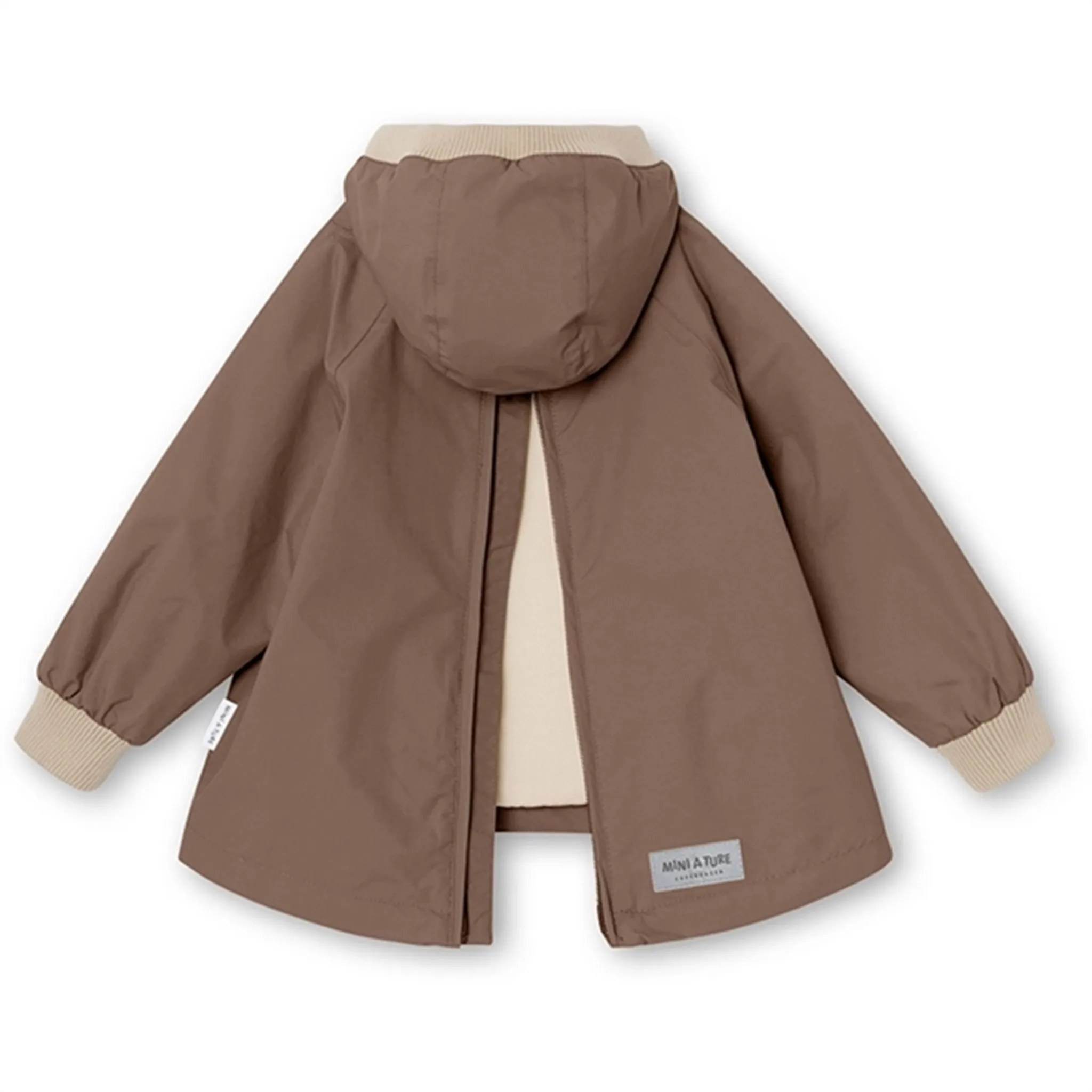 MINI A TURE Baby Vito Spring Anorak w/Fleece Lining Brownie Mirror Negotiate