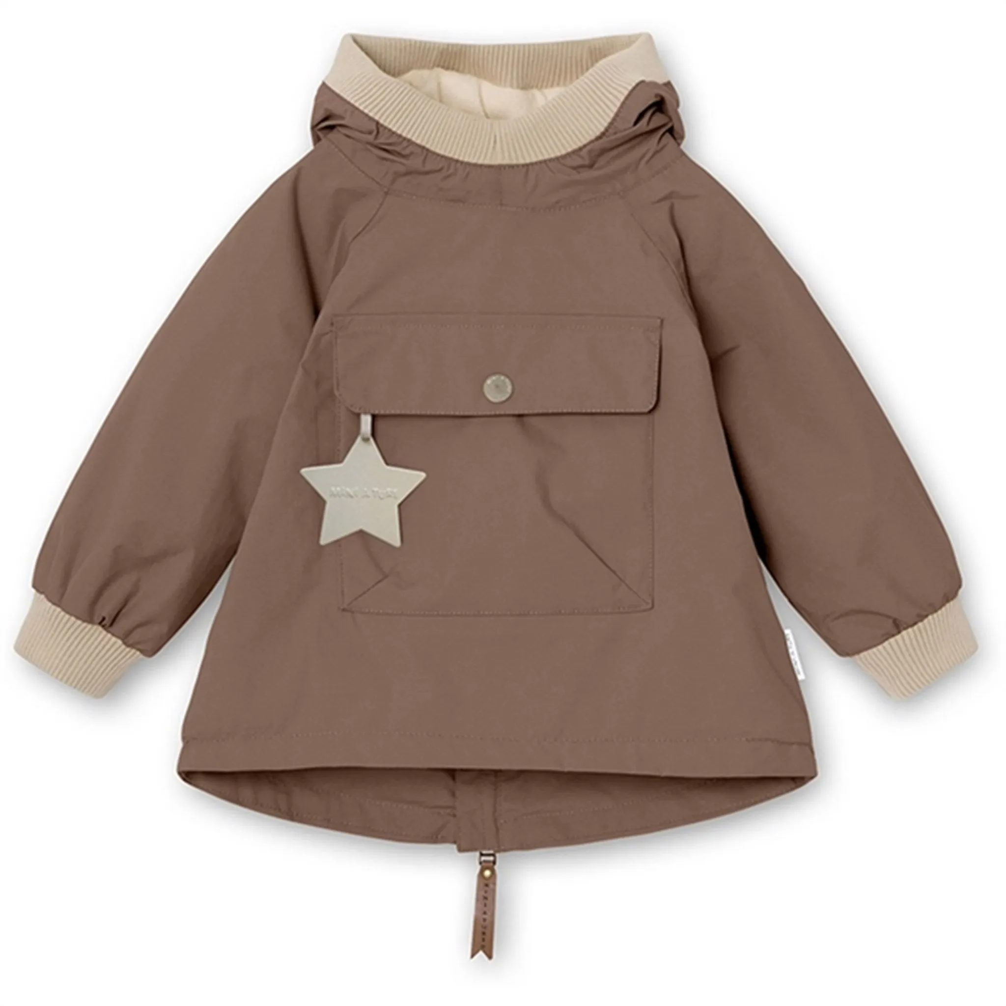 MINI A TURE Baby Vito Spring Anorak w/Fleece Lining Brownie Consent