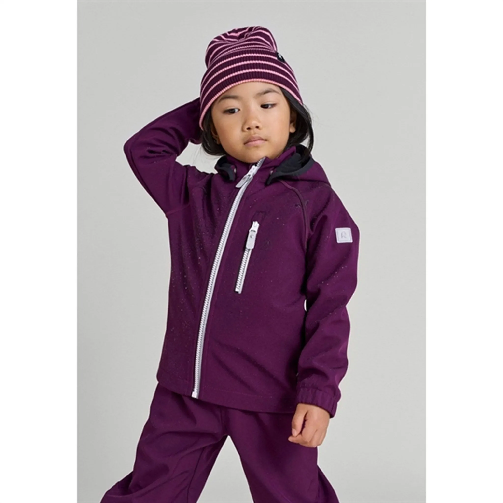 Razor Tactile Response Fabric Reima Softshell Jacket Vantti Deep purple