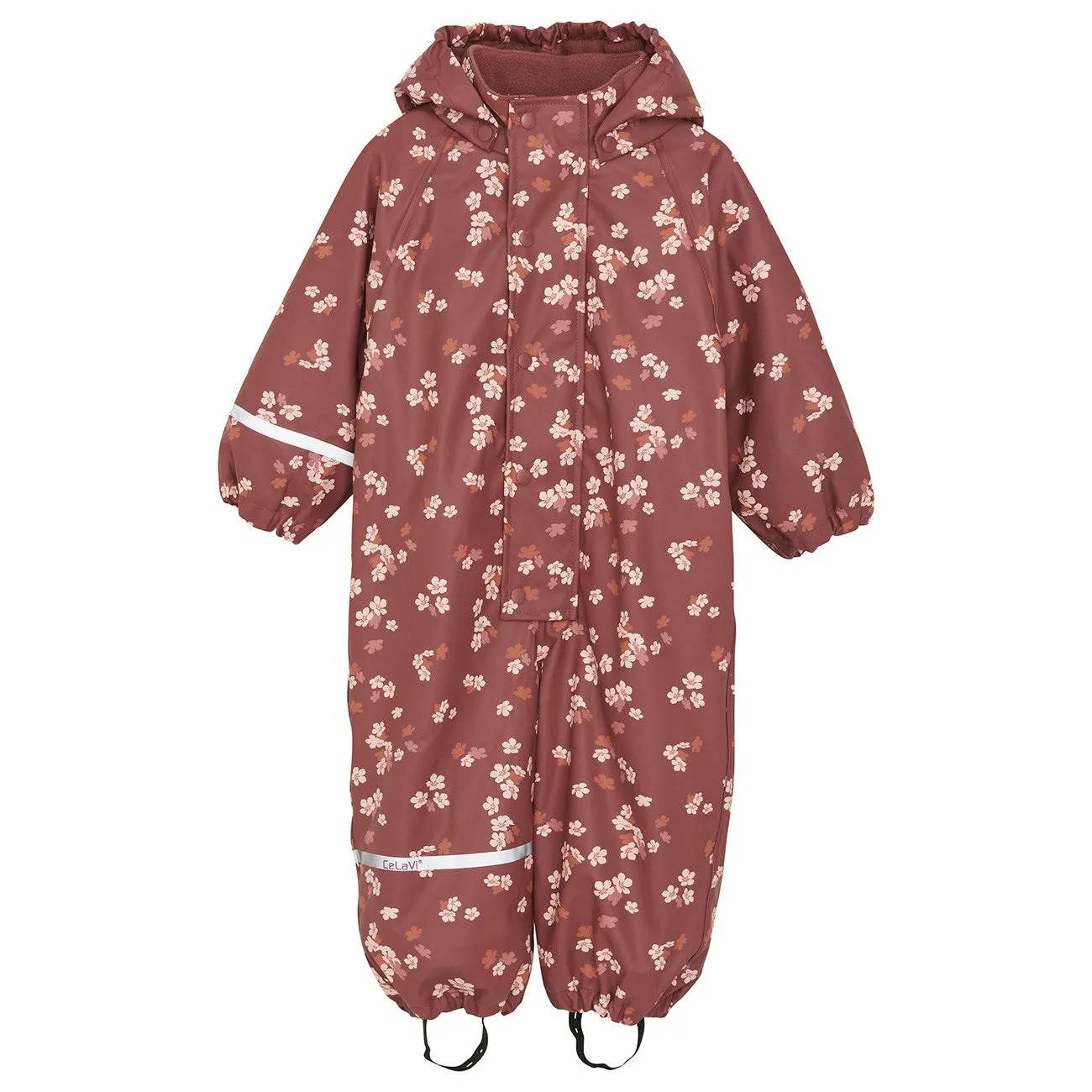 Cool Weather Protective Layer CeLaVi Apple Butter Rainsuit - Aop, m. Fleece lining