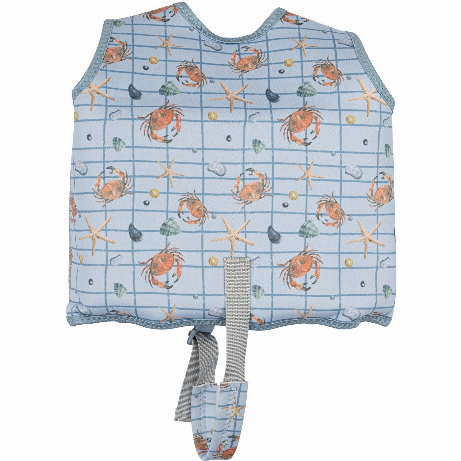 Chic-Appeal High Elasticity Blend Mikk-Line Faded Denim AOP Swim Vest