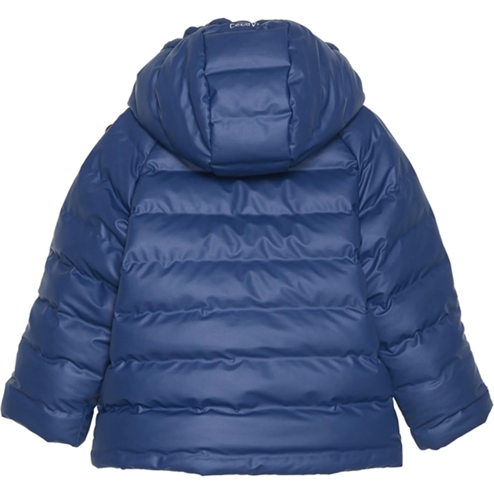 CeLaVi PU Winter Jacket Pageant Blue Roll-Up-Sleeve