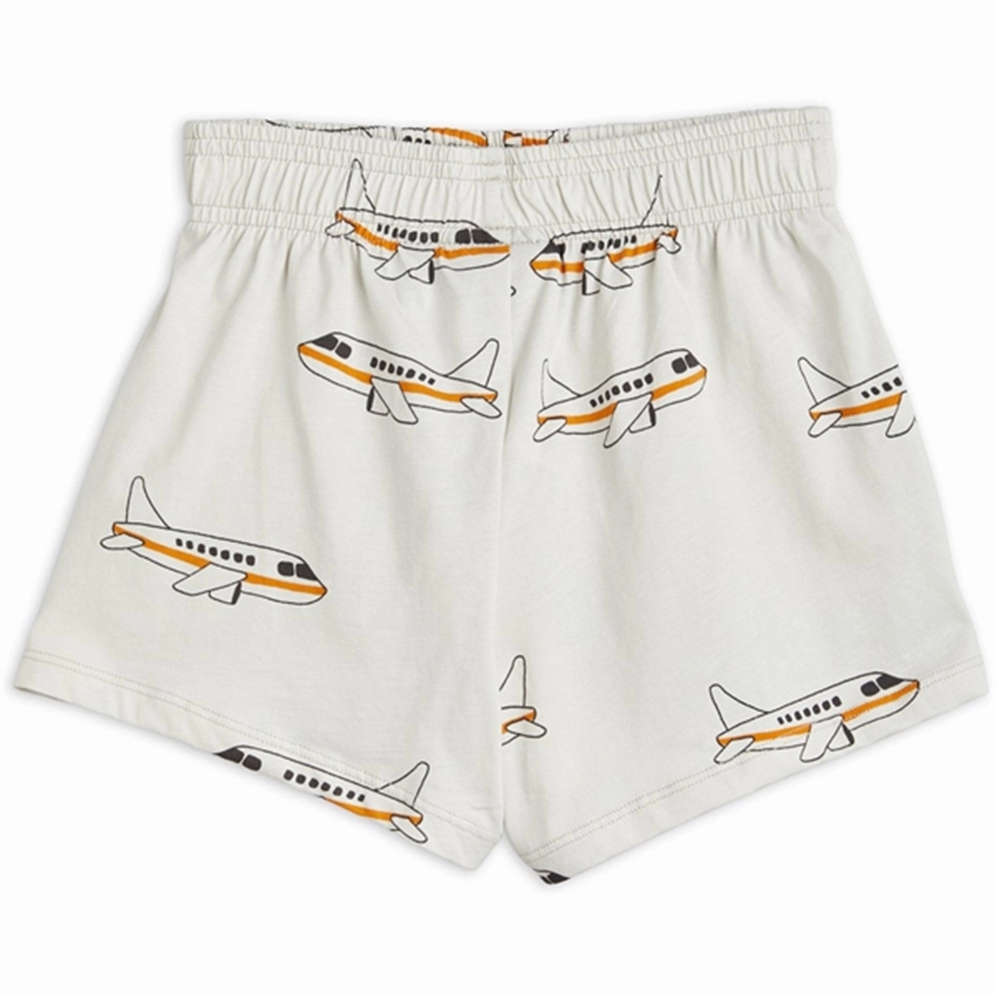 Clean Finish skin friendly Mini Rodini Airplane Aop Shorts Grey