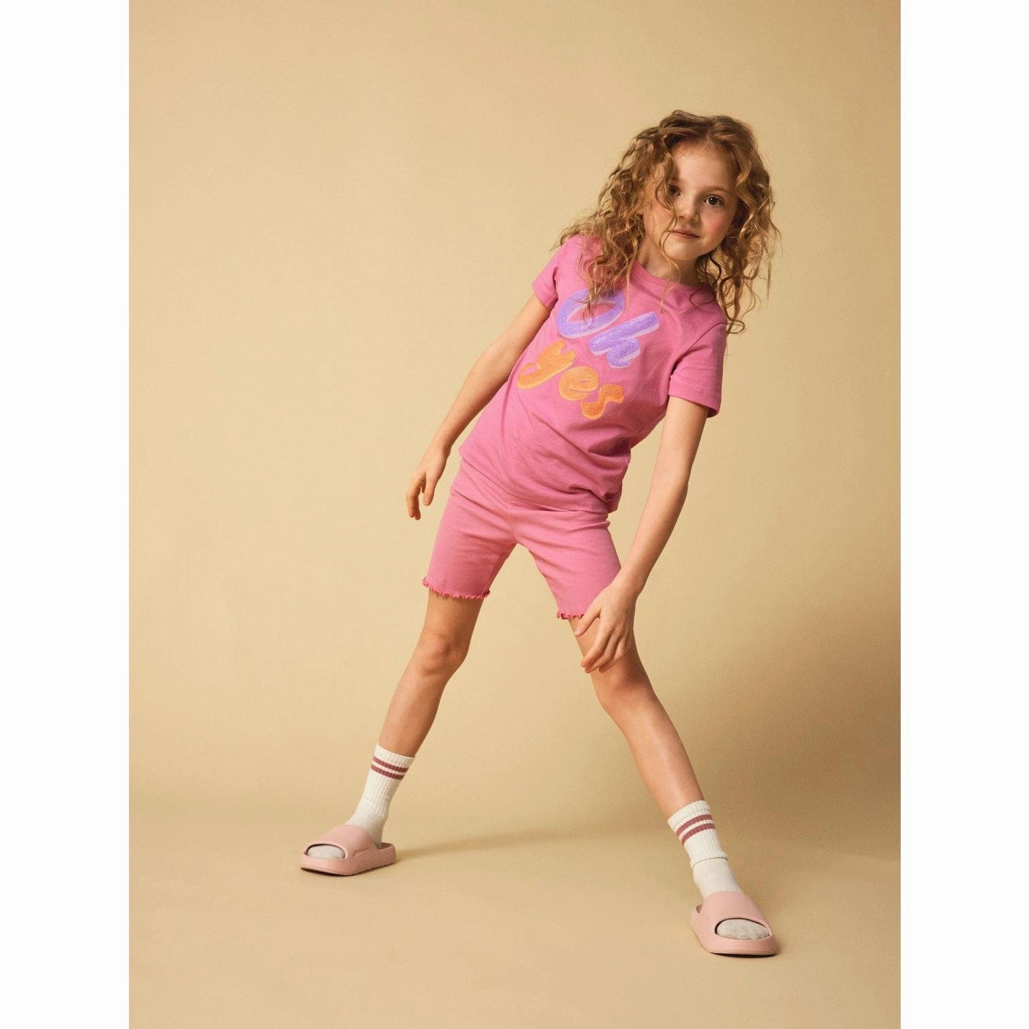 formal alternative wrinkle - resistant Name It Wild Orchid Hara Biker Shorts