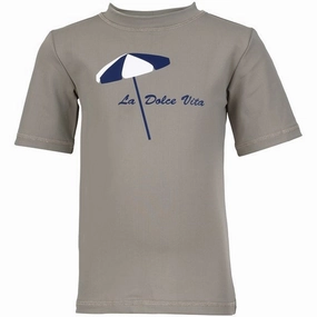 Petit Crabe Taupe Milou Vita Swim Shirt UPF Rated Refreshing Style