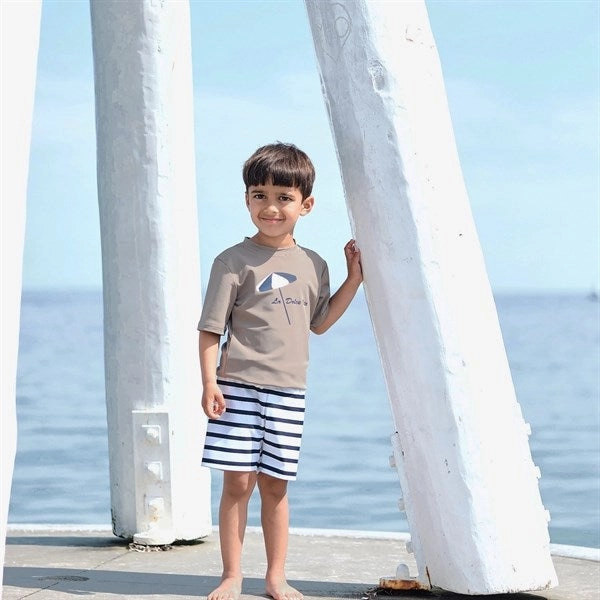 Petit Crabe Taupe Milou Vita Swim Shirt Latest Trend