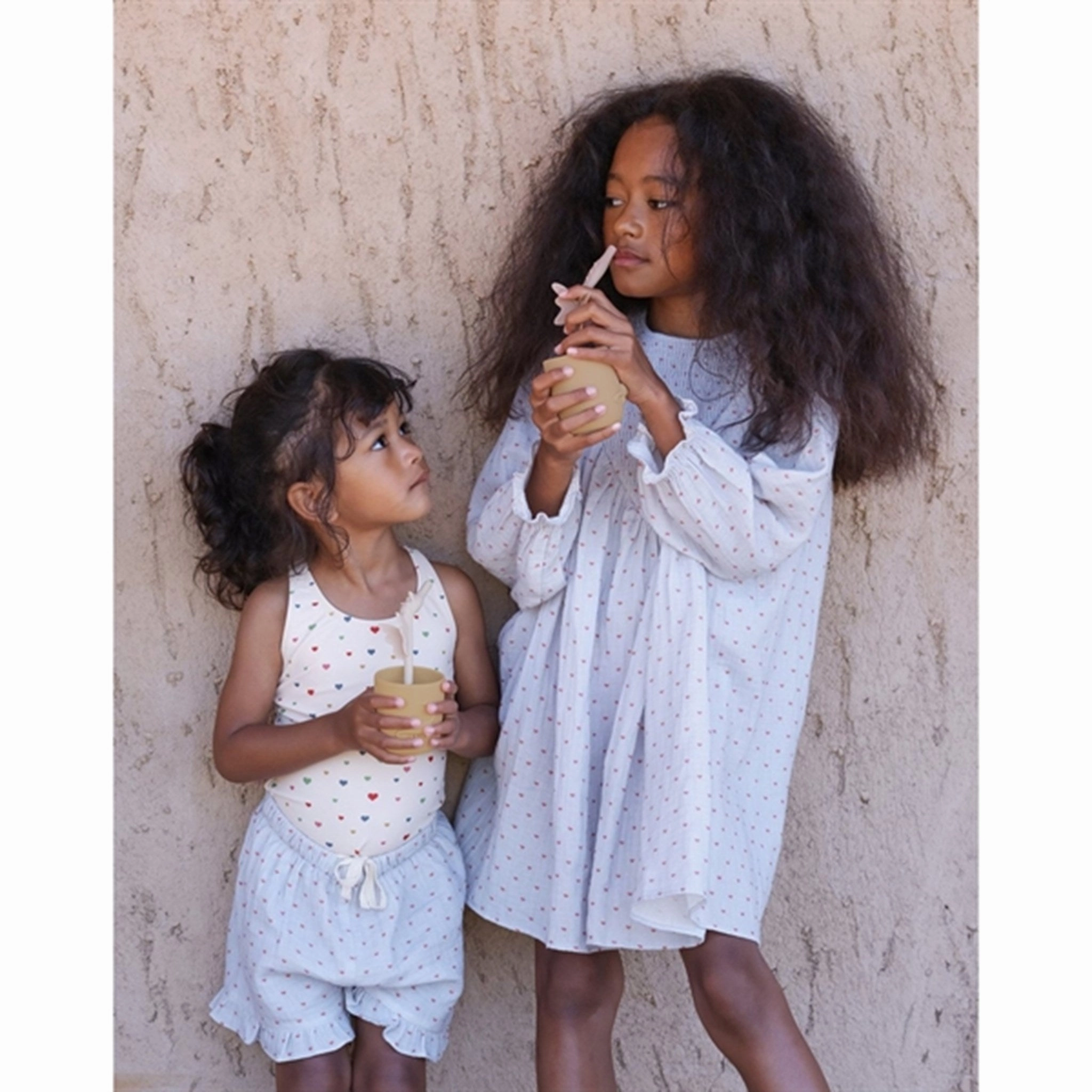 Konges Sl?jd Multi Hearts Manuca Basic Swimsuit Beaded-Design