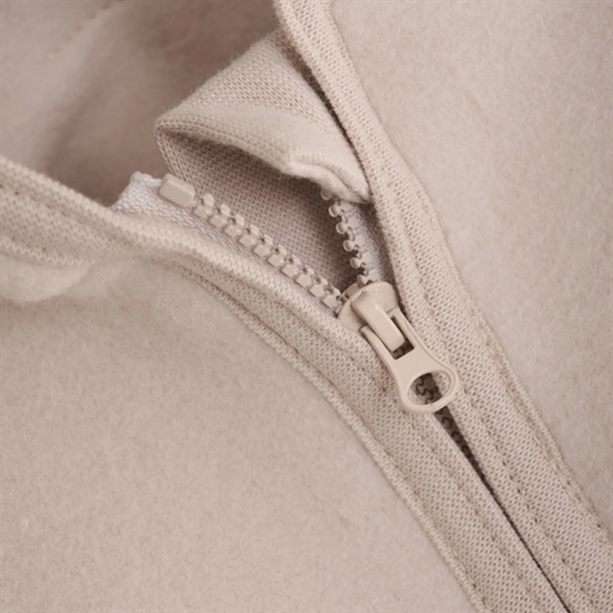 Daily Style Huttelihut Jacket Ears Cotton Fleece Almond Peach