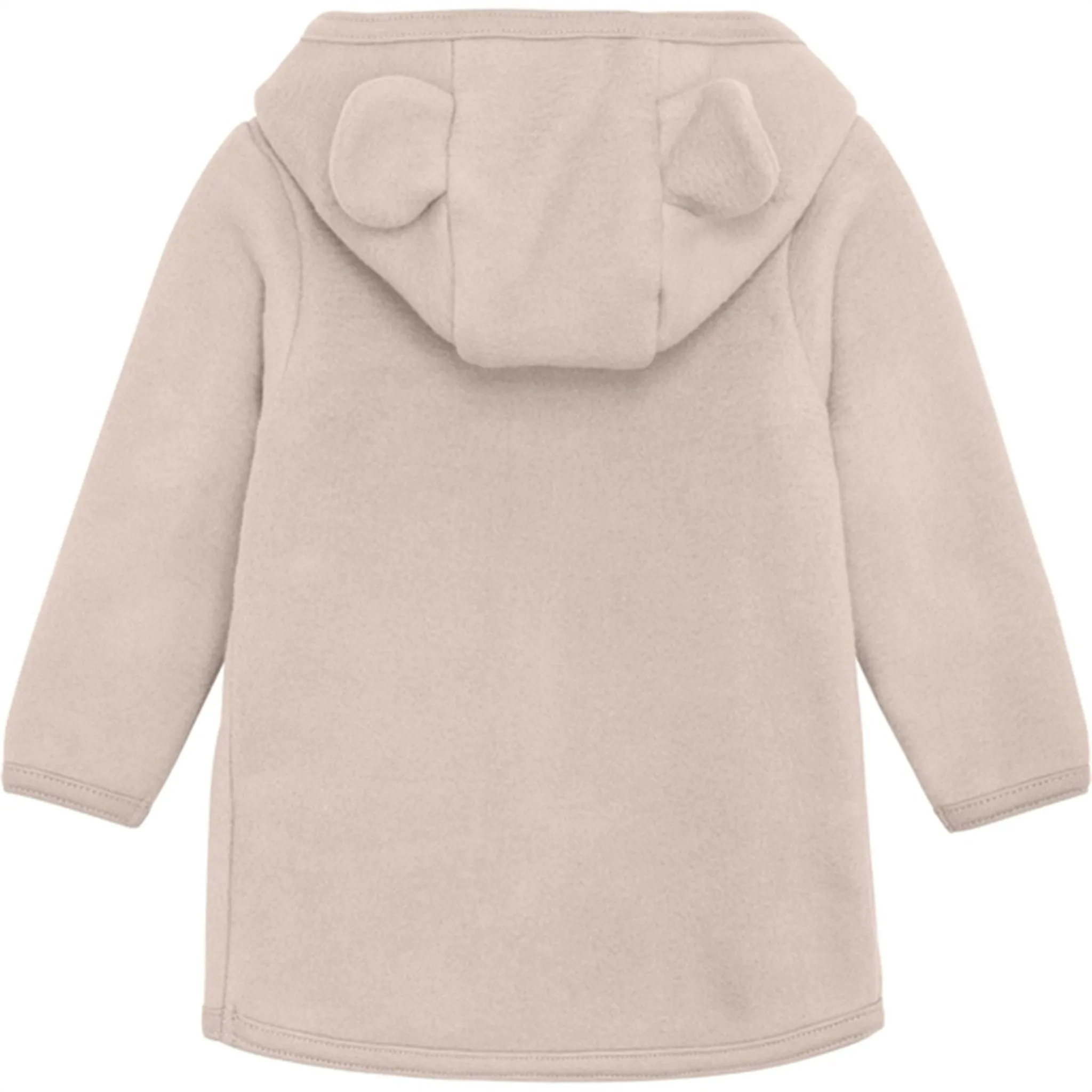 Brushed Finish Huttelihut Jacket Ears Cotton Fleece Almond Peach