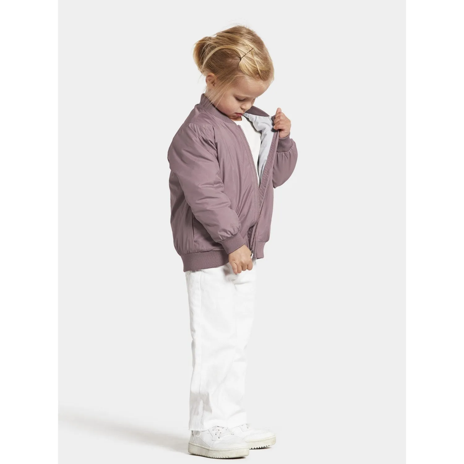 Didriksons Shade Lilac Rocio Kids Jacket Windproof Outer Layer Insulated Layer