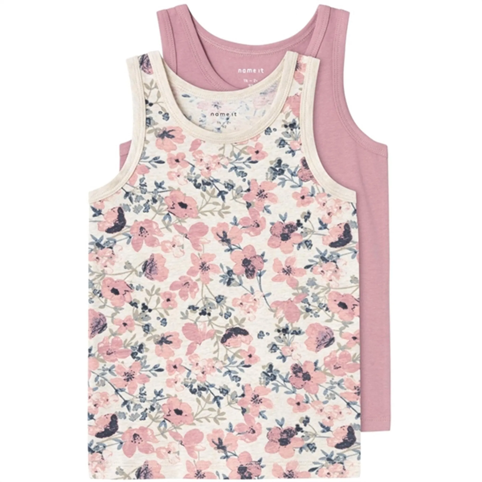 Name it Nostalgia Rose Flower Tank Top 2-pack Noos Worst