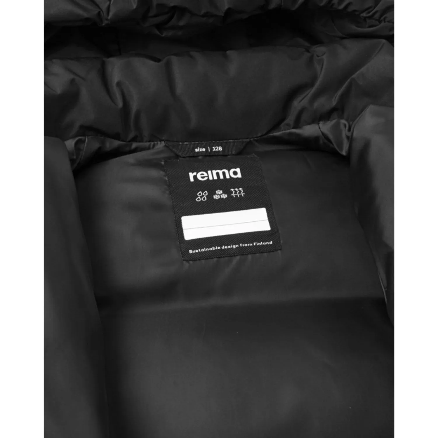 Relaxed-fit Reima Black Down Jacket Paimio