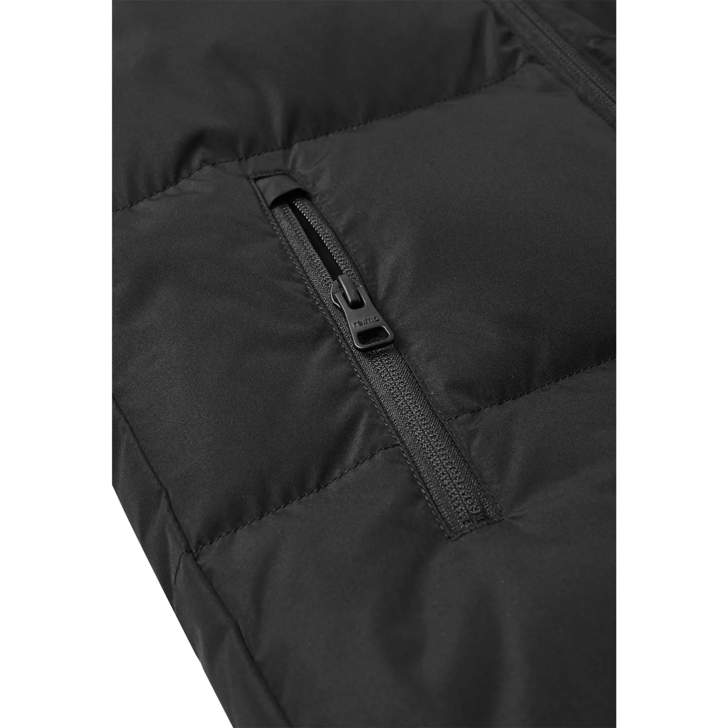 Reima Black Down Jacket Paimio Trendy everyday shirt Art-Gallery