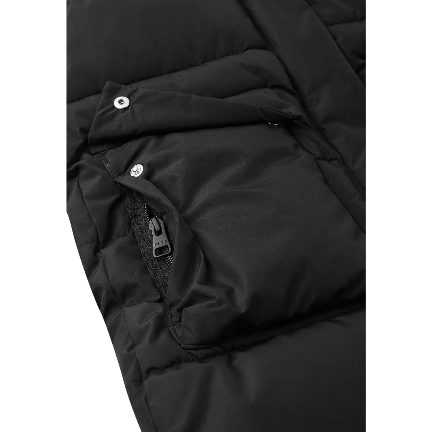 suburban residents Quilted Construction Reima Black Winter Jacket Kumpula