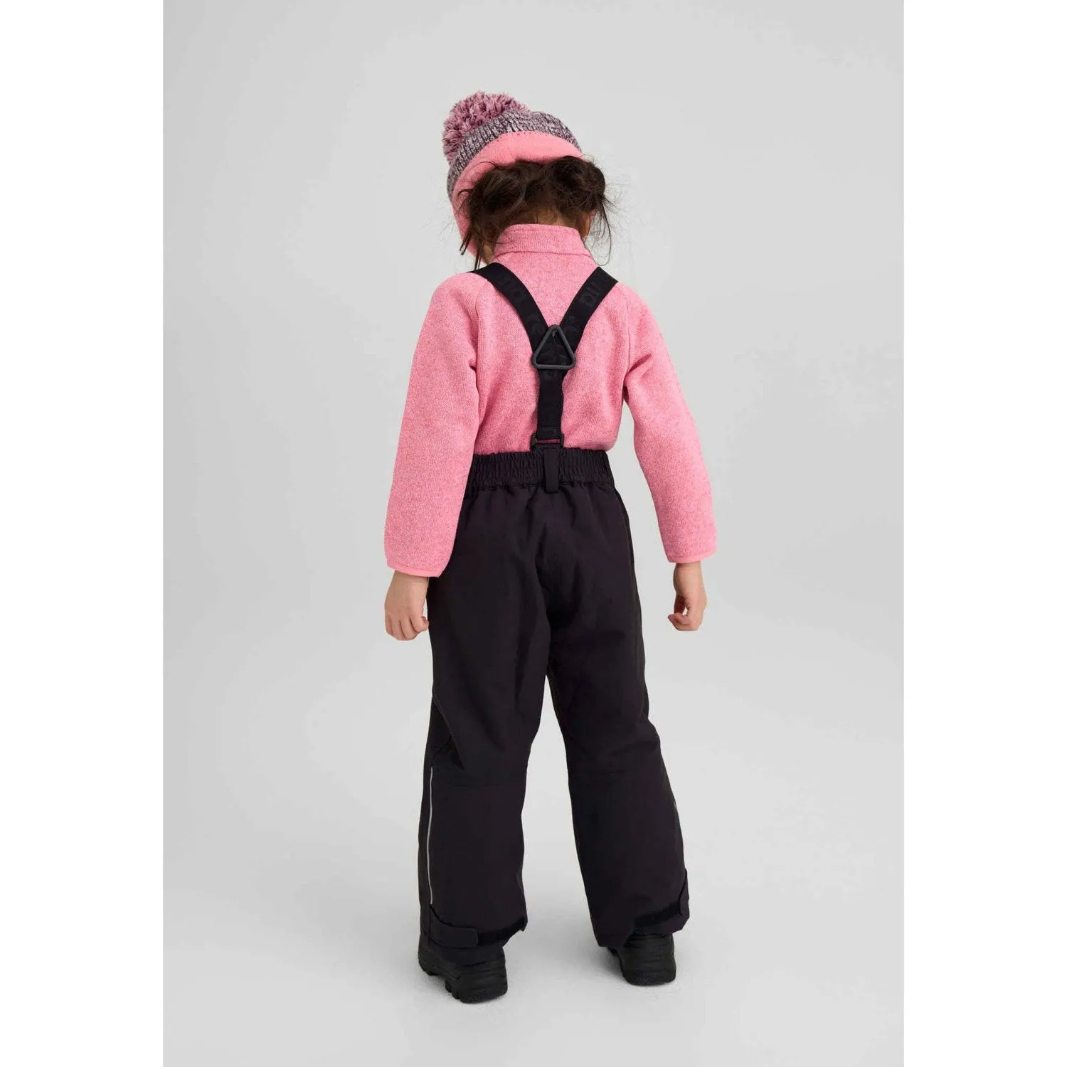 Reima Reimatec Ski Pants Loikka Black DoubleLayeredKnees LowProfileStitching