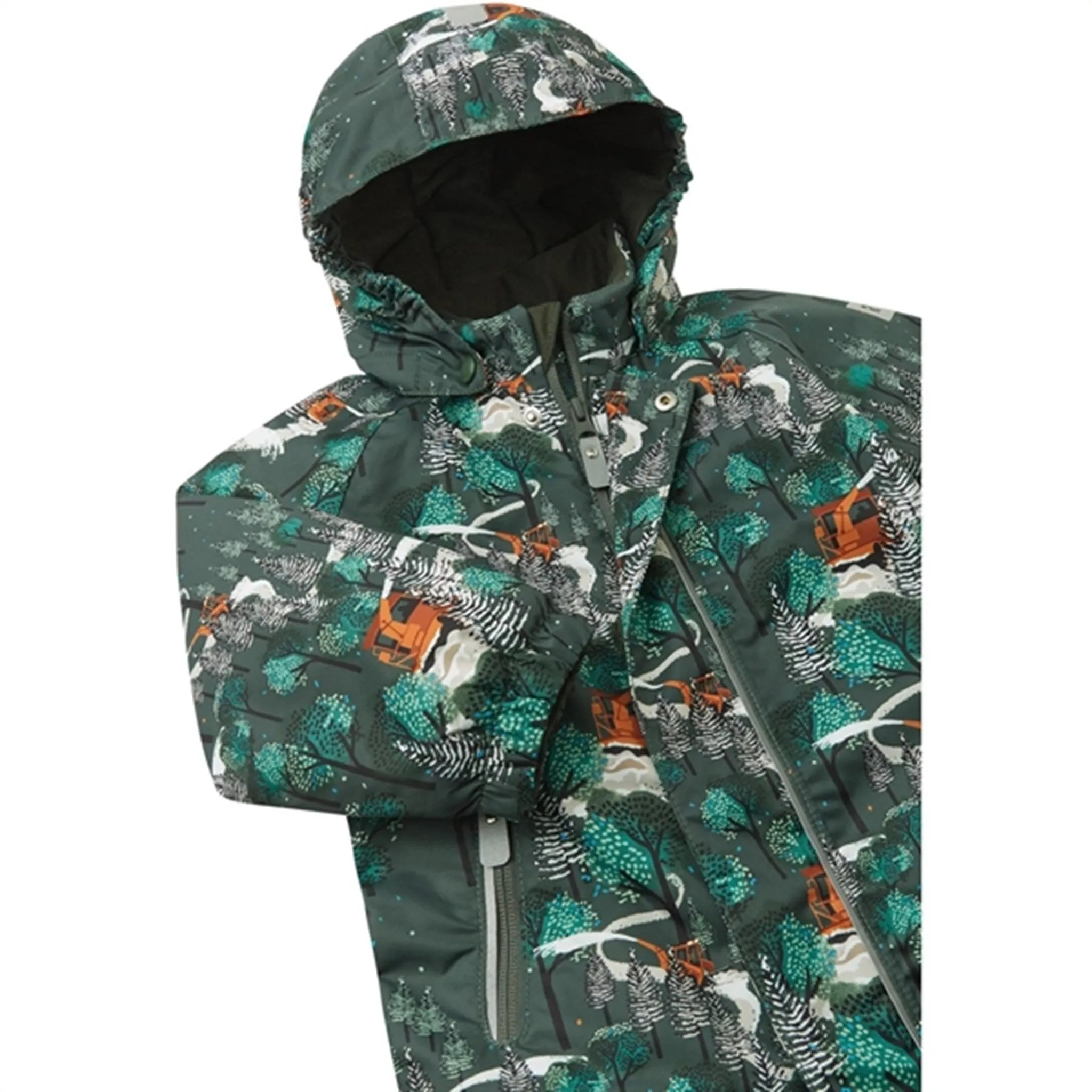 Shirred-Detail Reima Reimatec Snow Suit Puhuri Thyme green