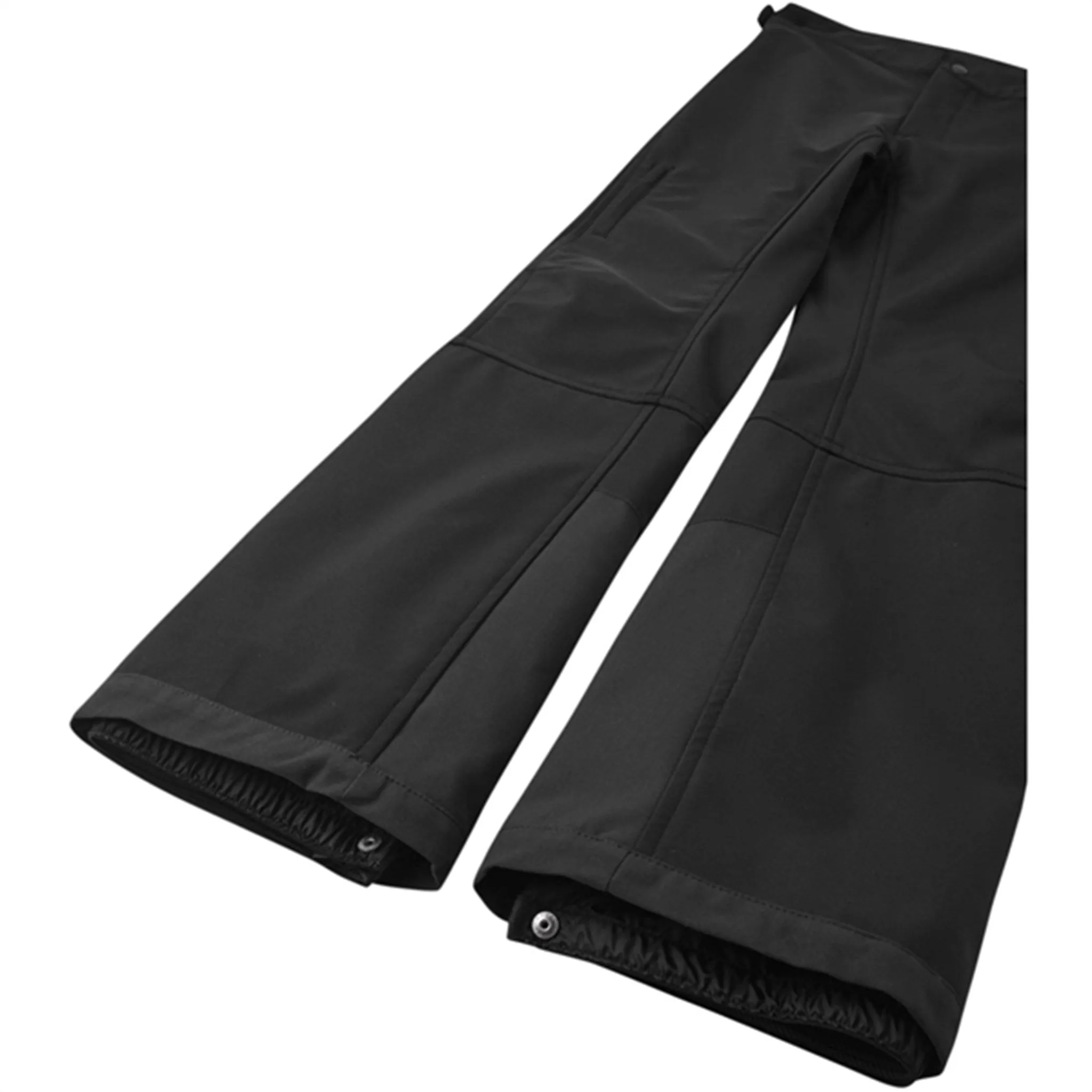 Reima Softshell Pants Kainuu Black Fashionable Appeal MultiPocketDesign