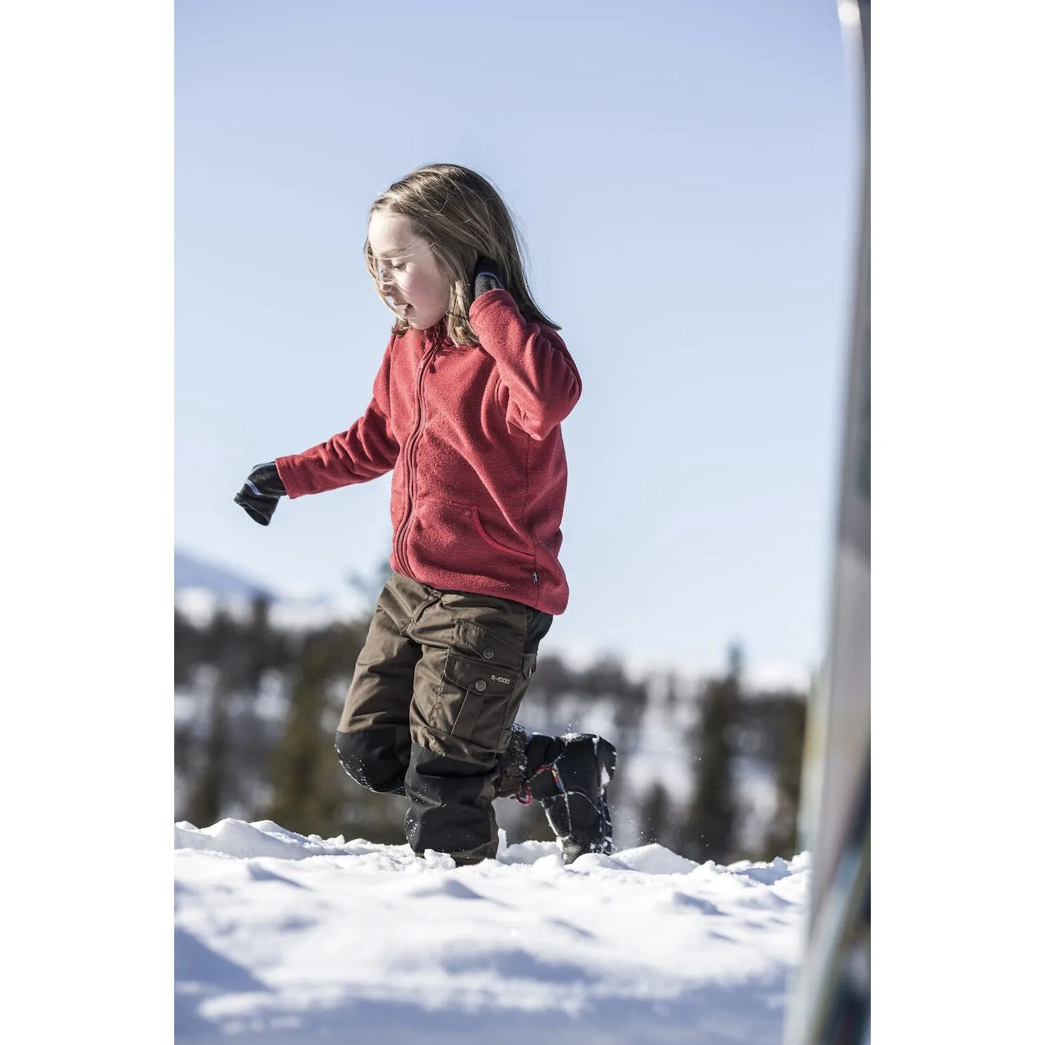 Fj?llr?ven Deep Forest Kids Vidda Padded Trousers Tangle Free Cuffs