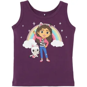 Name it Plum Purple Ordina Gabby Tank Top weekday look Mesh Backed Panels