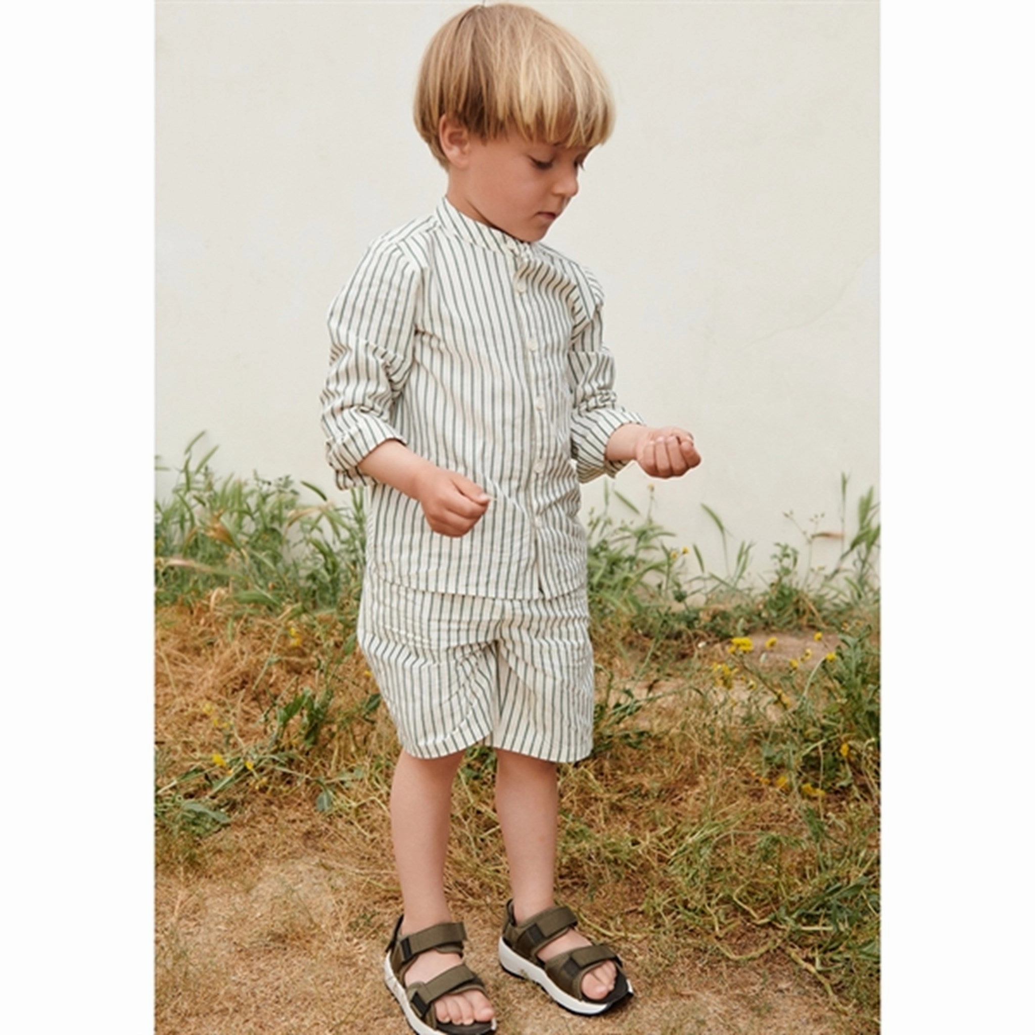 Liewood Monori Y/D Stripe Shorts Y/D Stripes Garden Green/Creme De La Creme entertainment industry Mother's Day gift