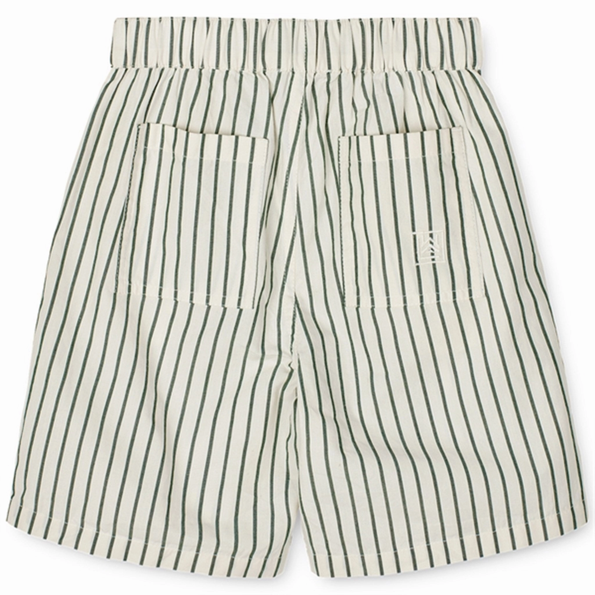 Liewood Monori Y/D Stripe Shorts Y/D Stripes Garden Green/Creme De La Creme Balanced Fit