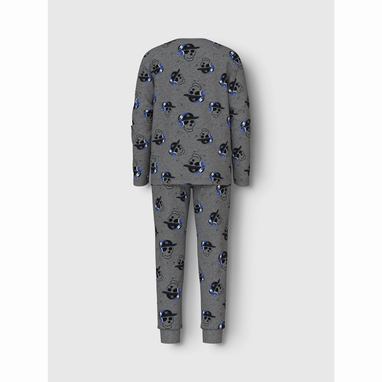 Snug Option Name It Dark Grey Melange Nkmnightset Dark Grey Mel Skull Noos