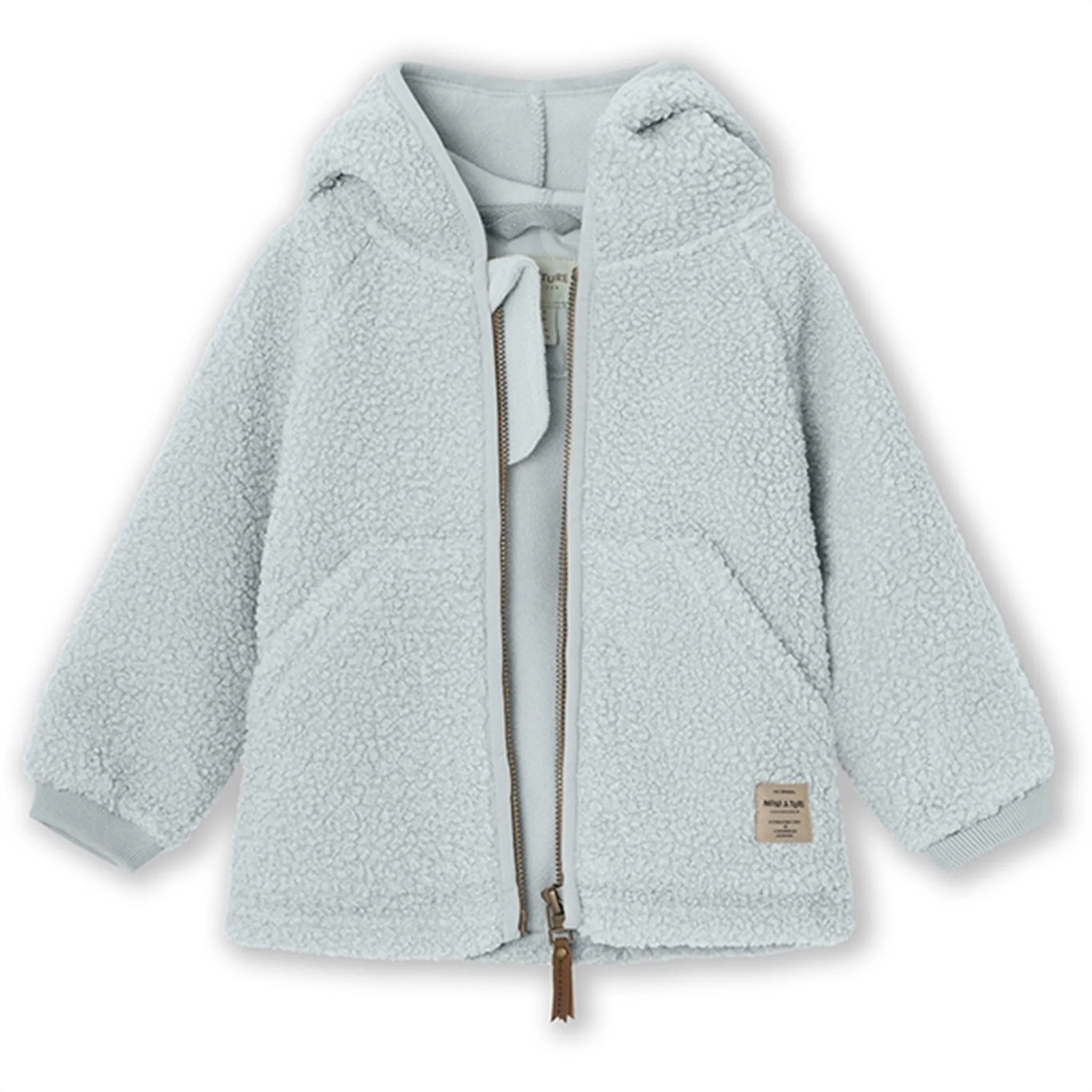 Weekend Layer MINI A TURE LIFF Teddy Fleece Jacket Pearl Blue