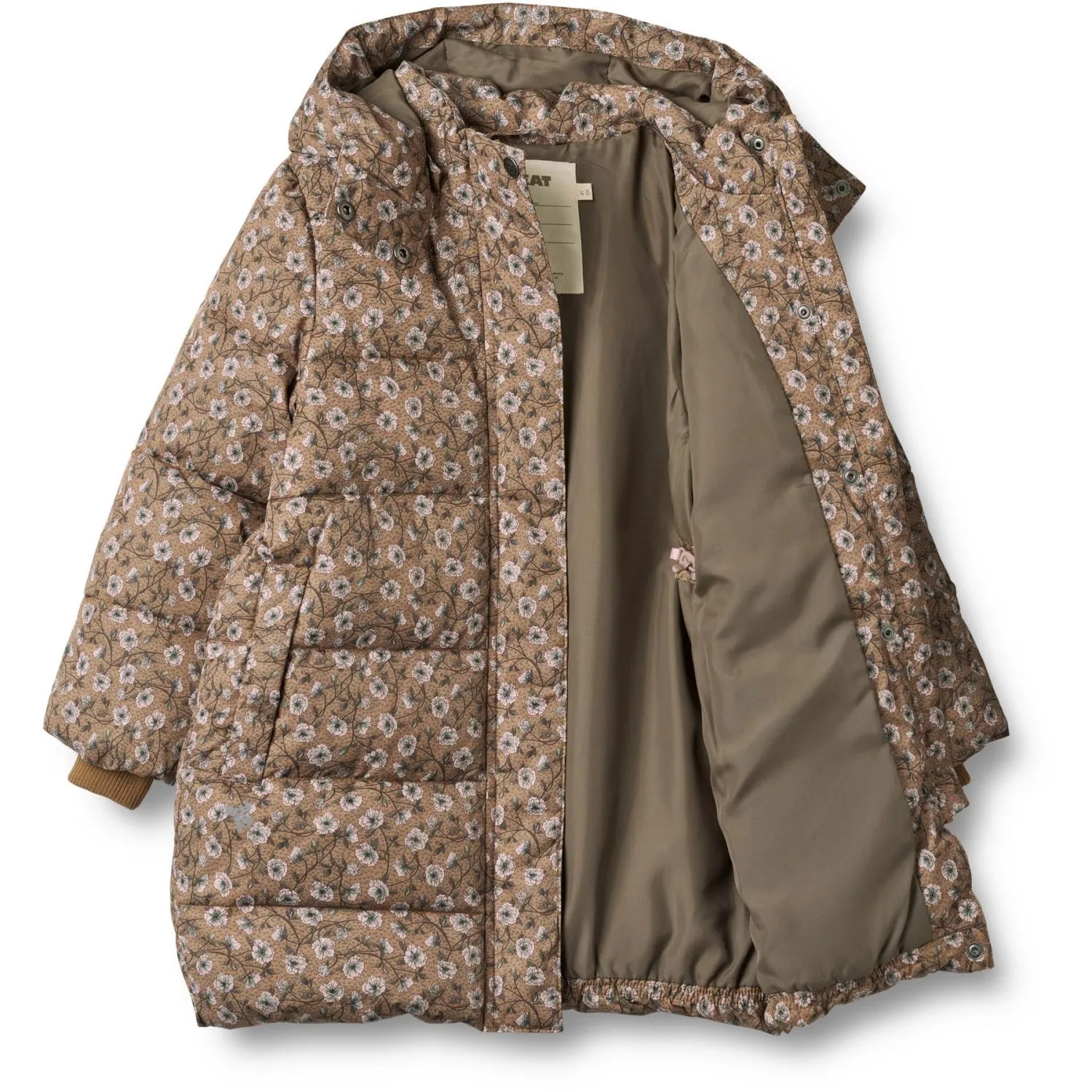 Lightweight-Comfort Ombre-Effect Wheat Caramel Anemones Puffer Coat Yrsa