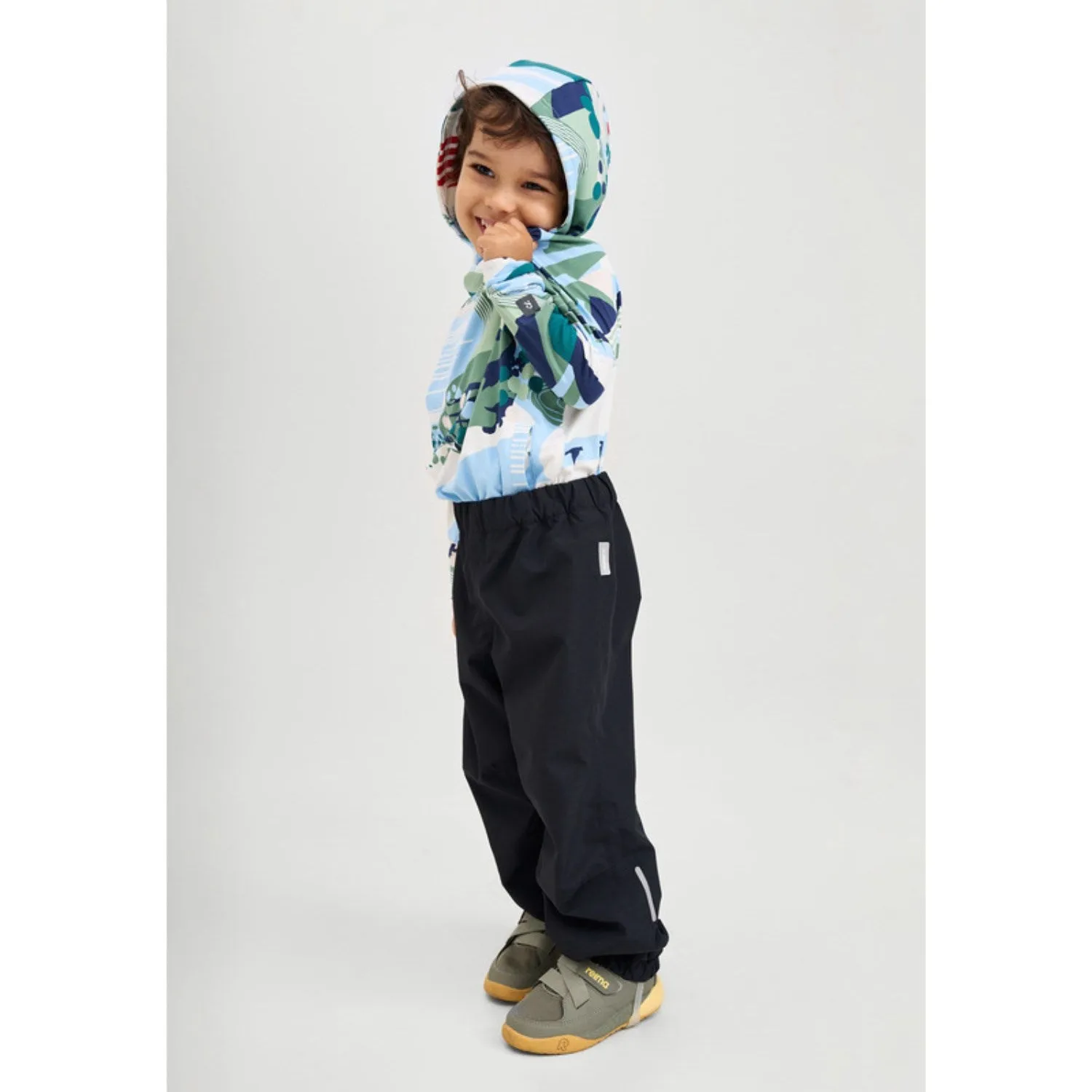 Side Pockets Durable Twill Reima Black Reimatec pants Kaura Black