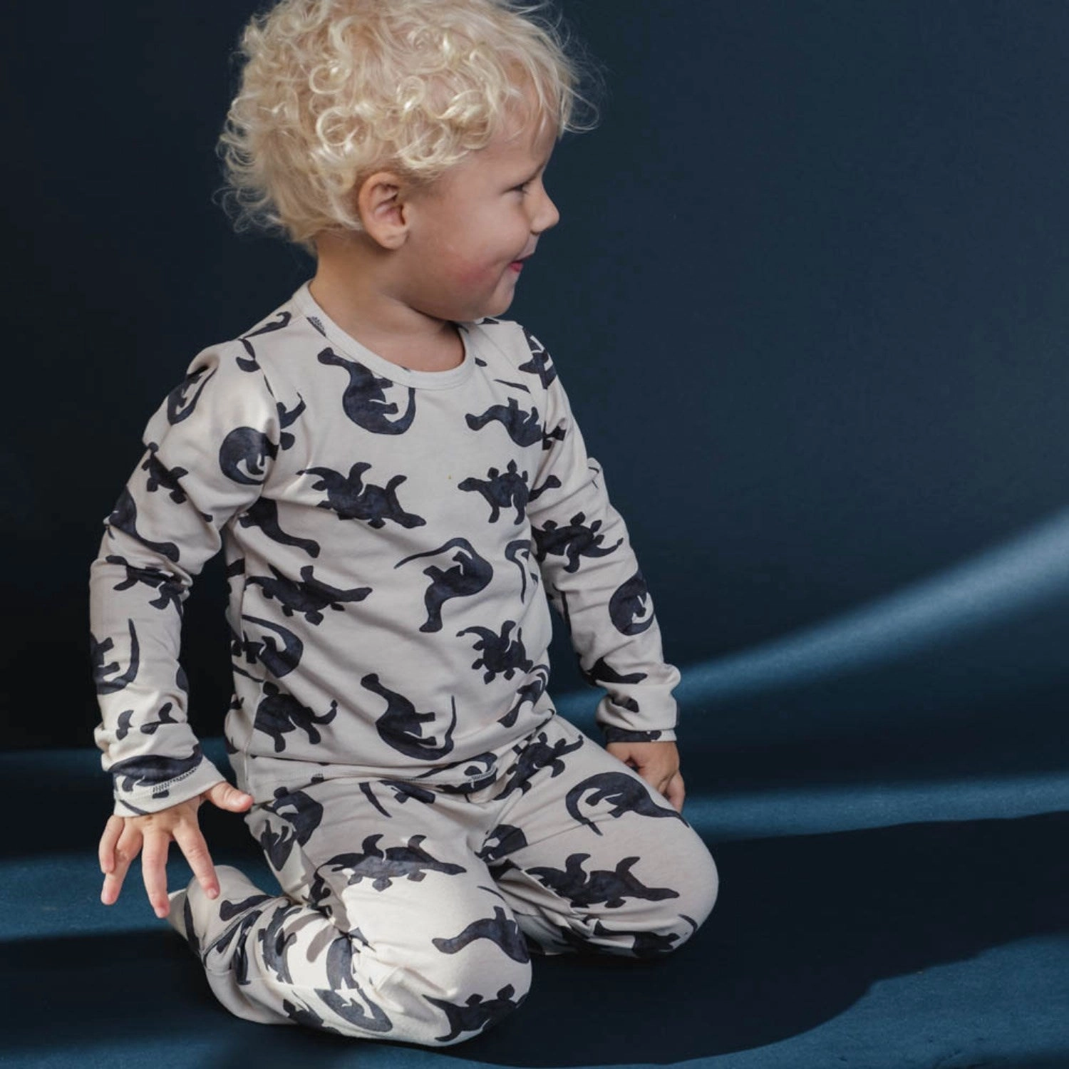 That's Mine Mono Dino Emilio Homewear Set Lightweight Jersey Knit